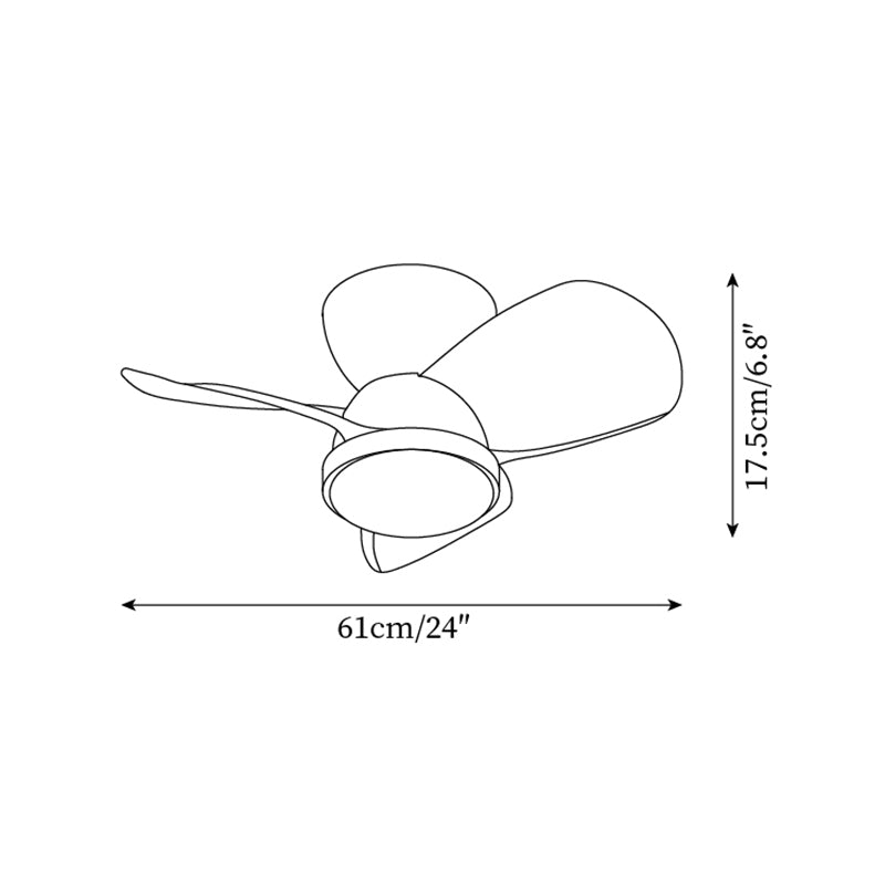 Talaya Ceiling Fan Light Wooden Blades Modern Bedroom - Letslighting