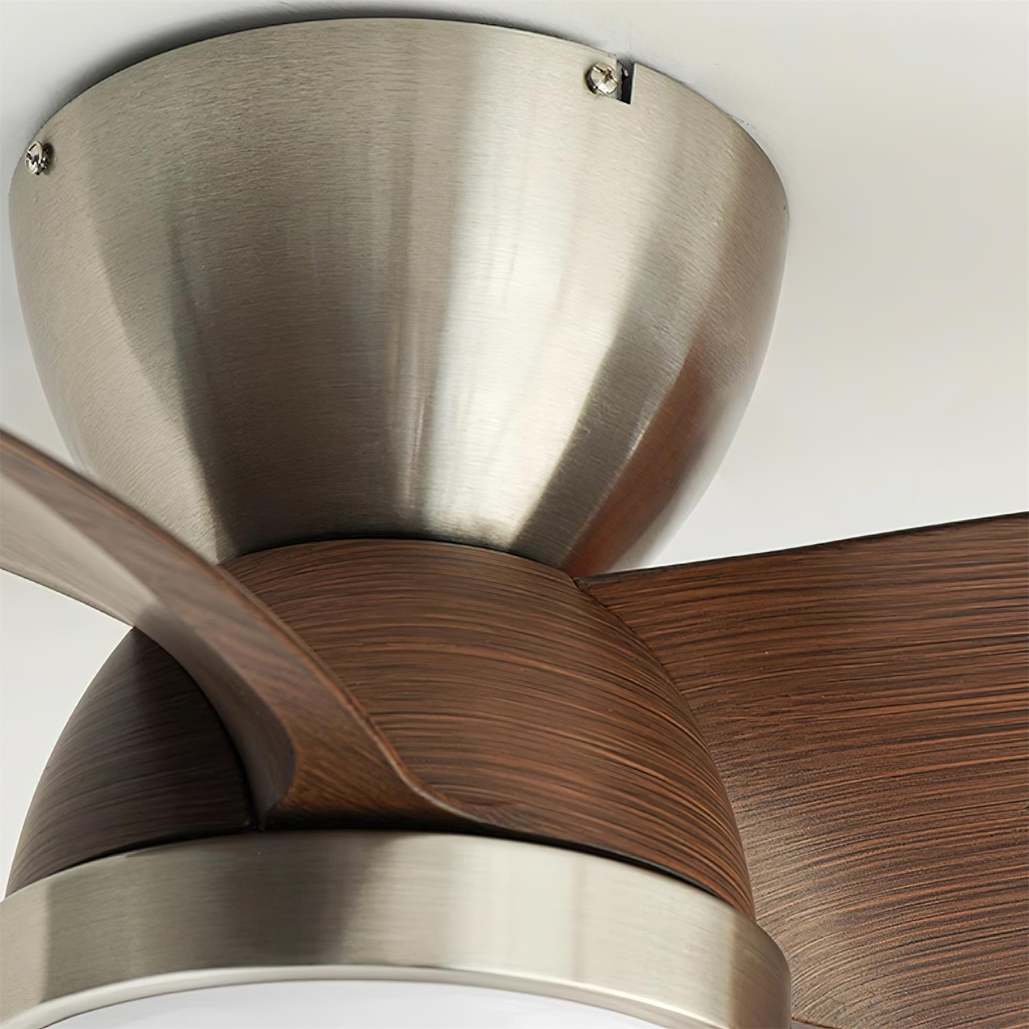 Talaya Ceiling Fan Light Wooden Blades Modern Bedroom - Letslighting