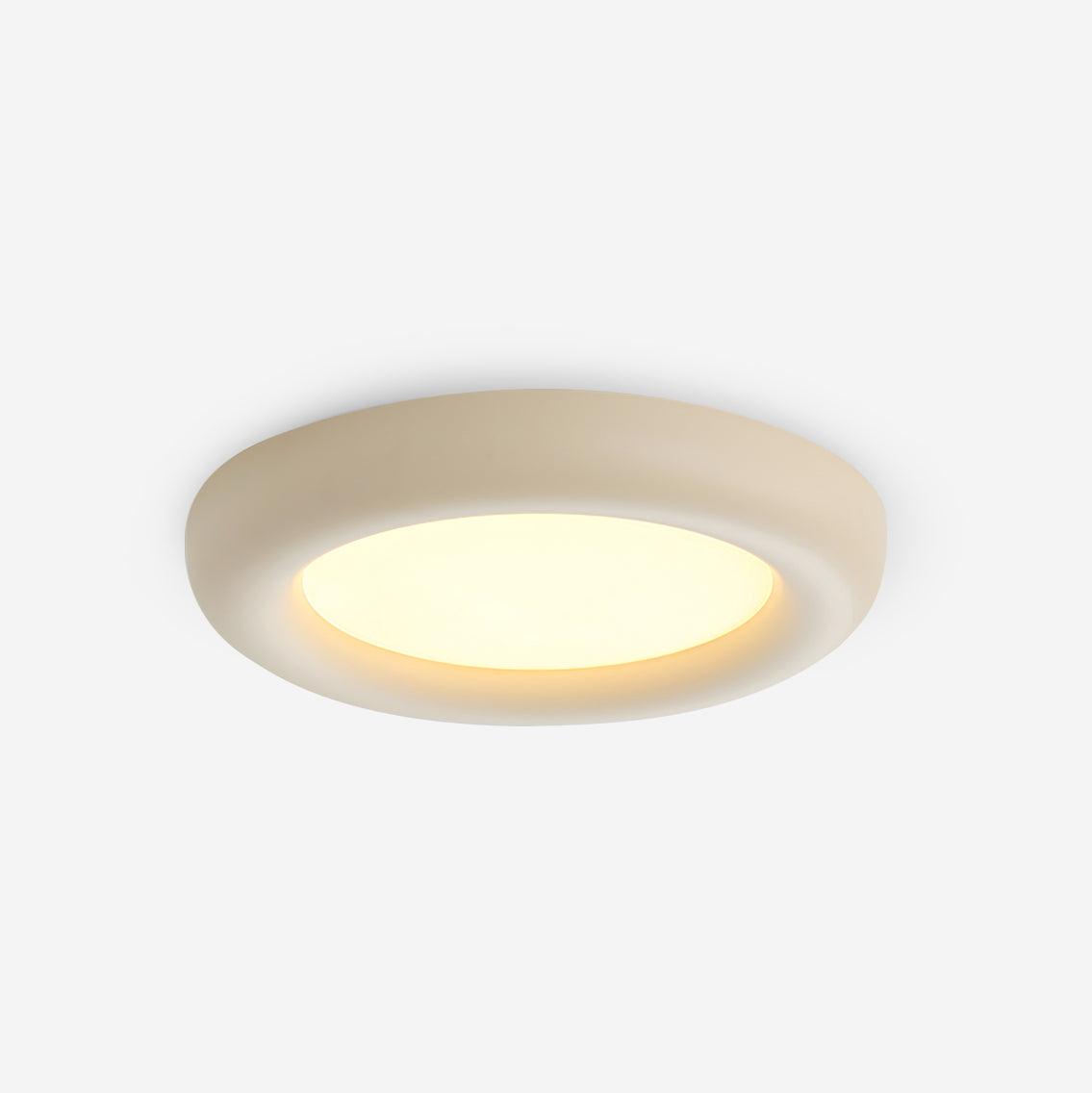 Ceiling Light Beige Flush Mount with Acrylic Canopy Minimalist - Letslighting