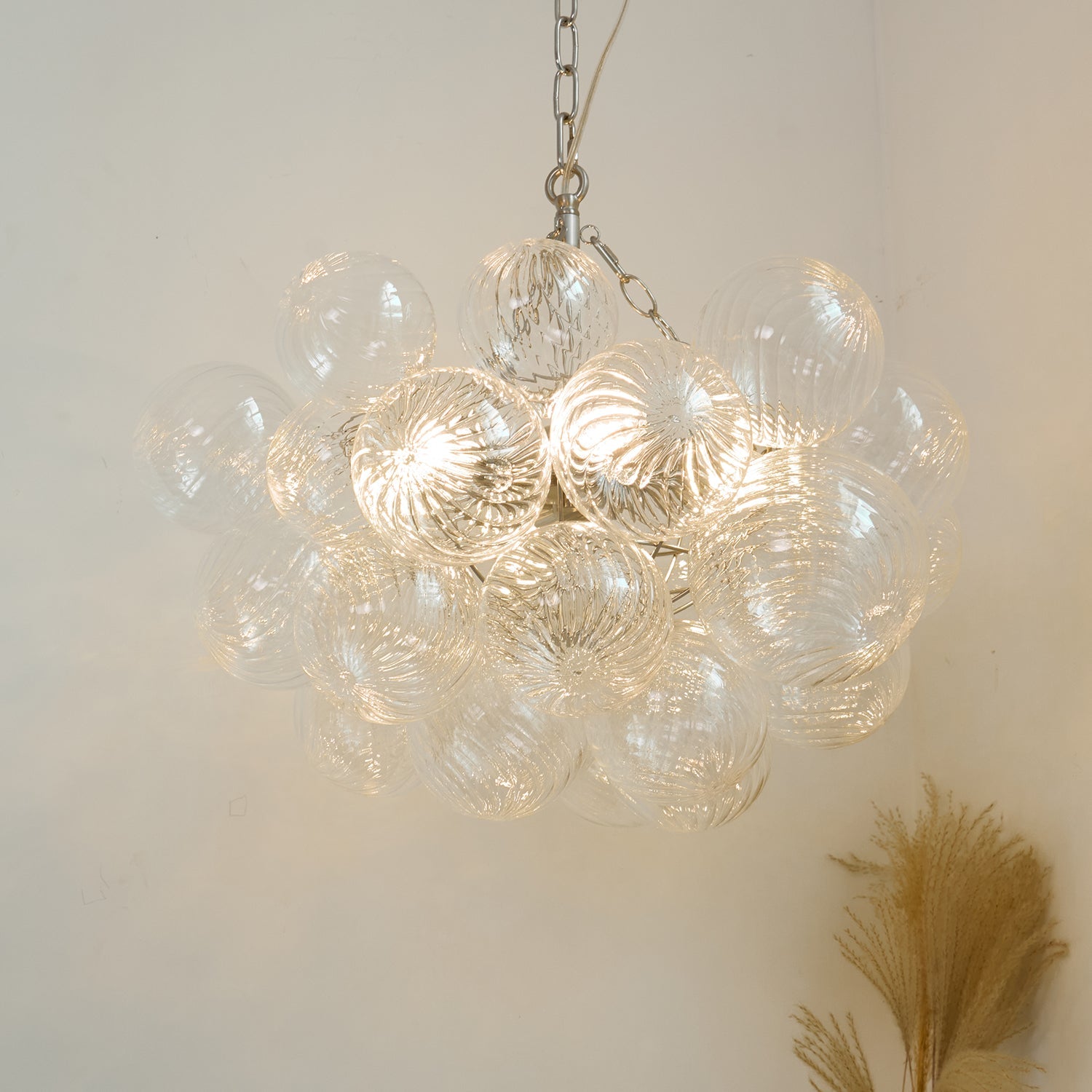 Talia Chandelier Glass Sphere Cascade - Letslighting