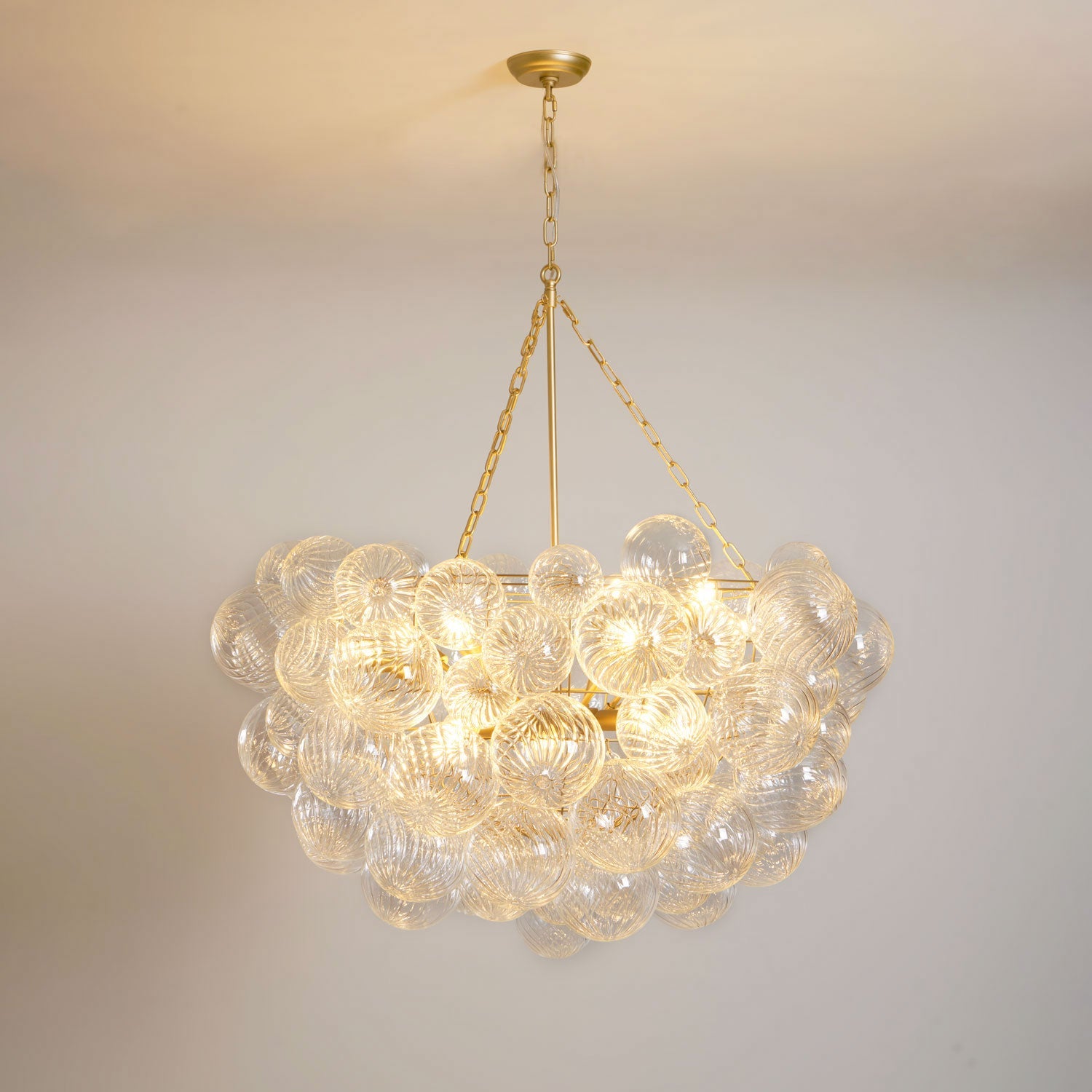 Talia Chandelier Glass Sphere Cascade - Letslighting