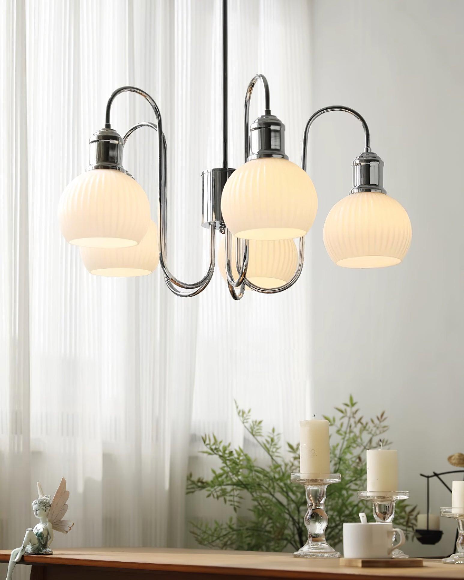 Tamara Mid-Century Revival Globe Chandelier - Letslighting