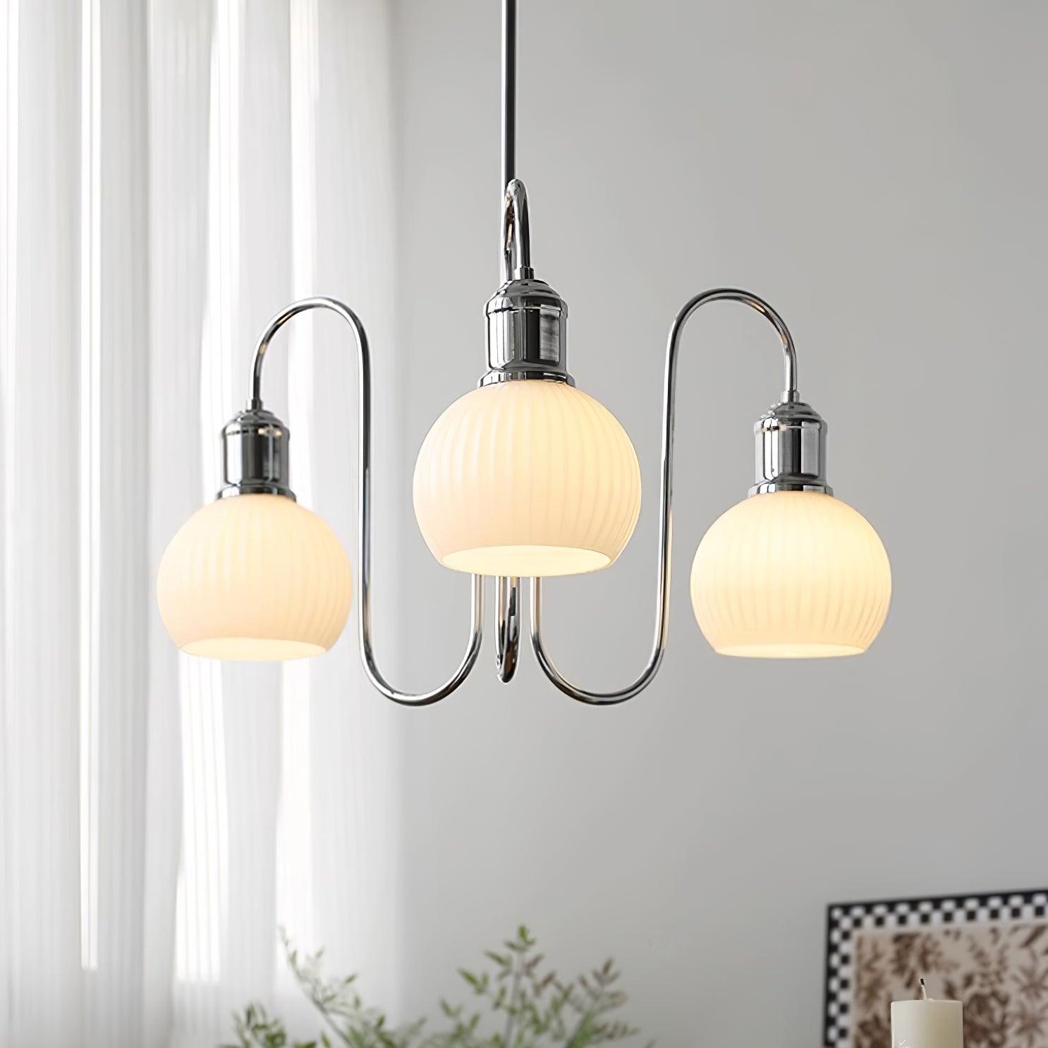 Tamara Mid-Century Revival Globe Chandelier - Letslighting