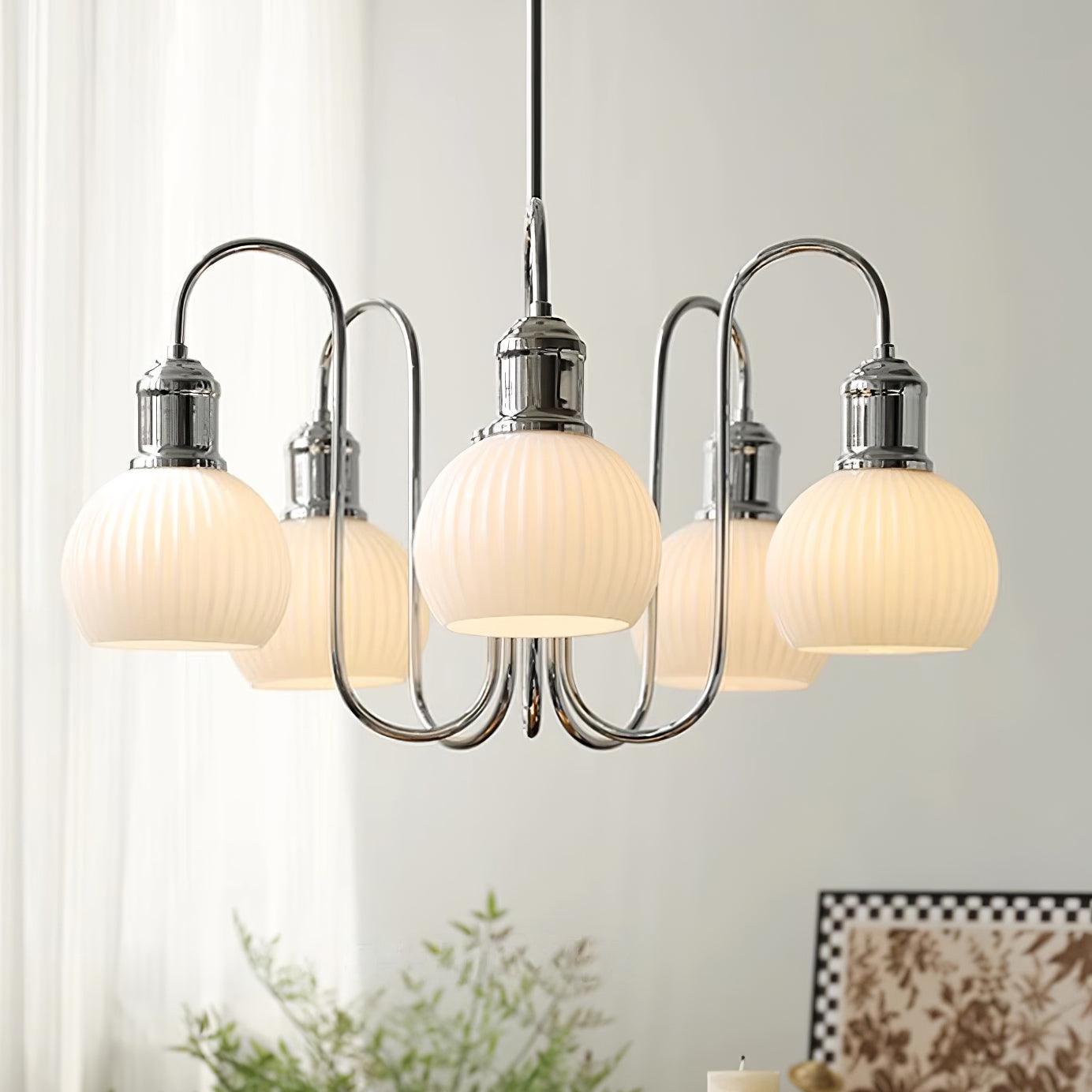 Tamara Mid-Century Revival Globe Chandelier - Letslighting