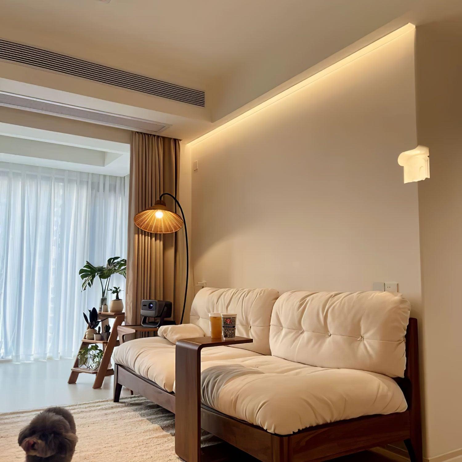 Sombrero Rattan Arc Floor Lamp - Letslighting