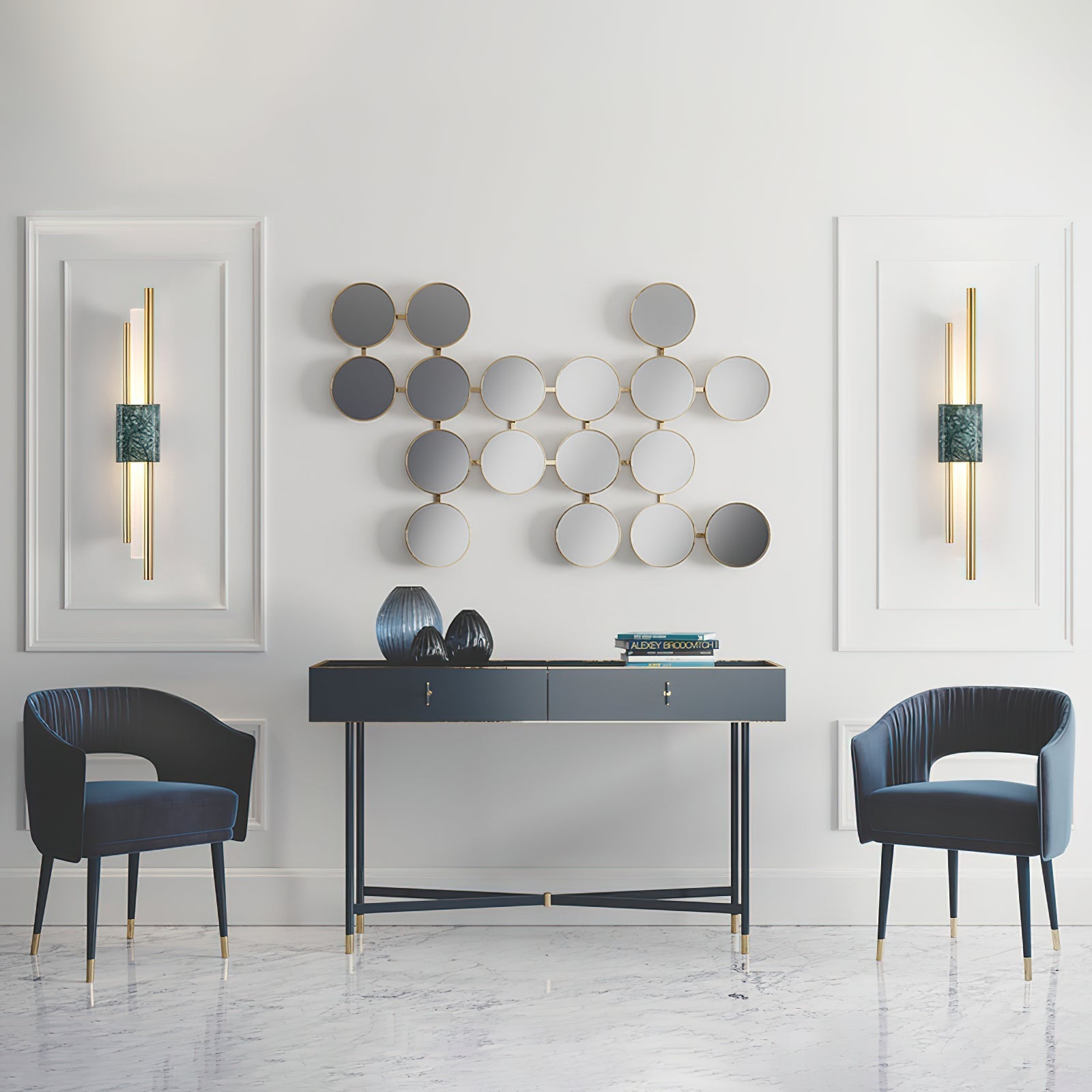 Mildred Premium Nordic Art Marble Wall Light - Letslighting