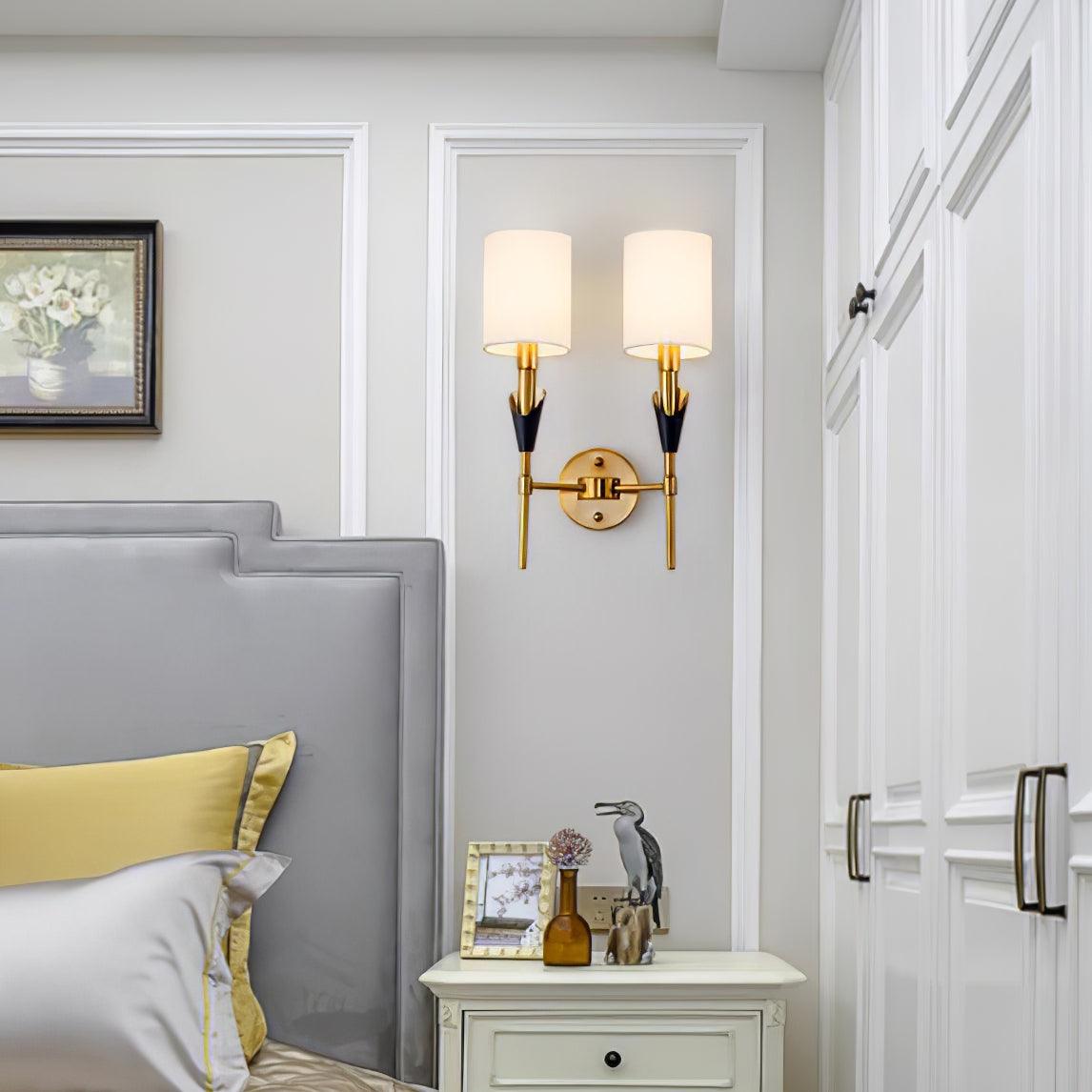 Eurzorira  Fabric Wall Light