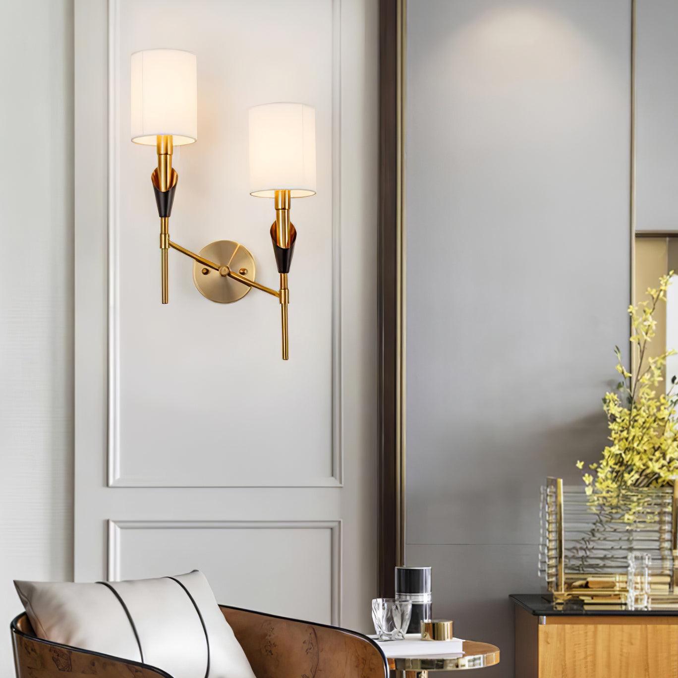 Eurzorira  Fabric Wall Light