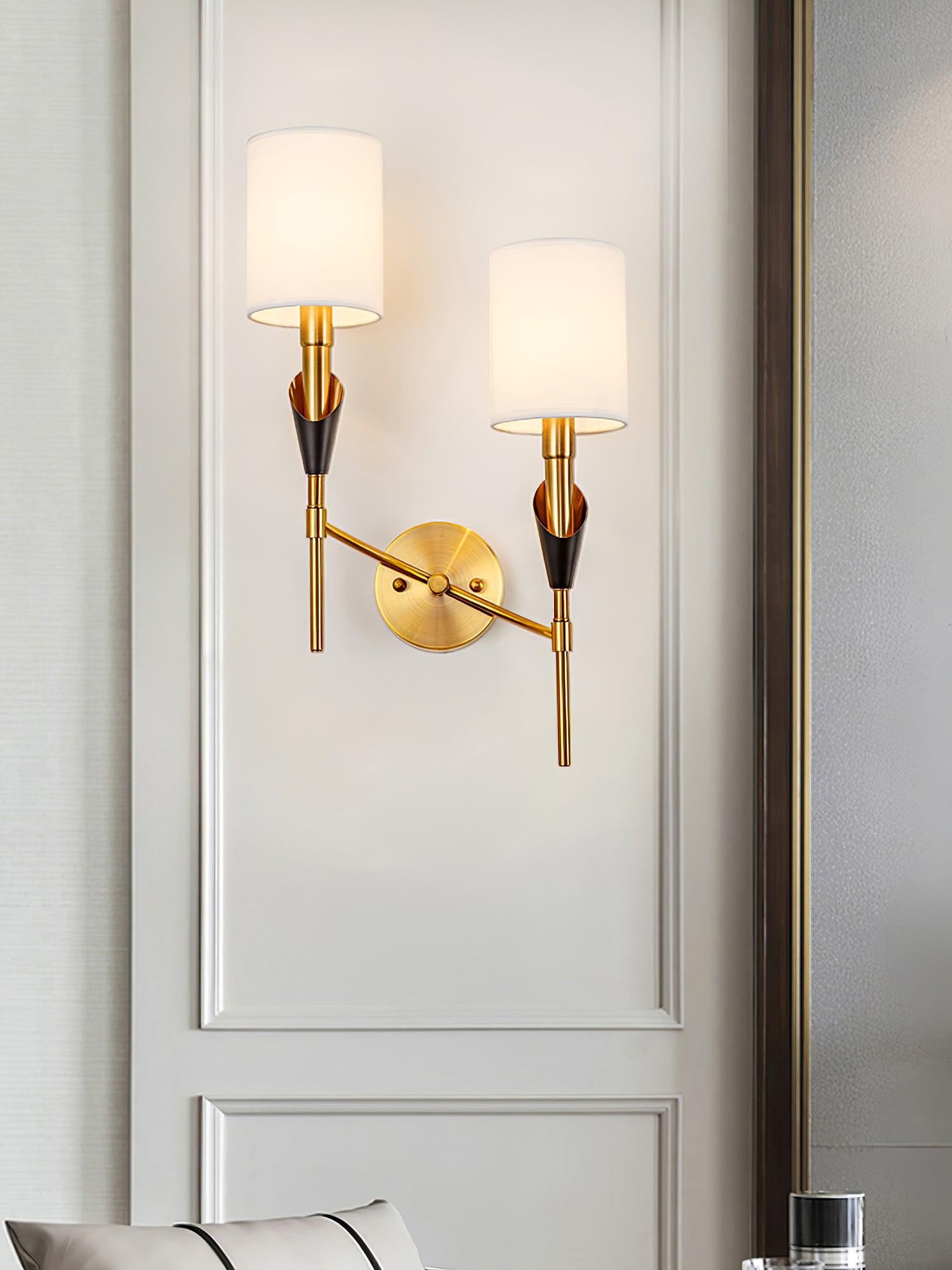 Eurzorira  Fabric Wall Light