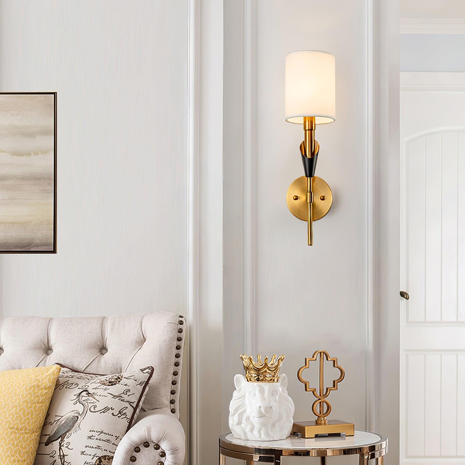 Eurzorira  Fabric Wall Light