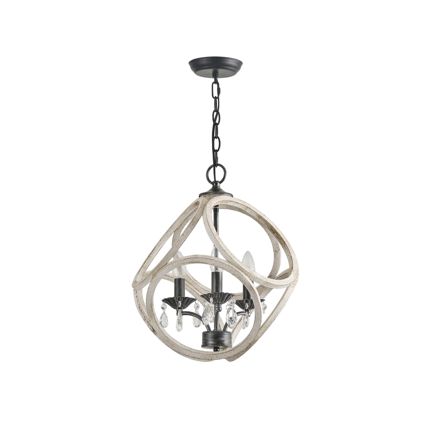 Viraearae Premium Nordic Crystal Wood Pendant Lamp - Letslighting