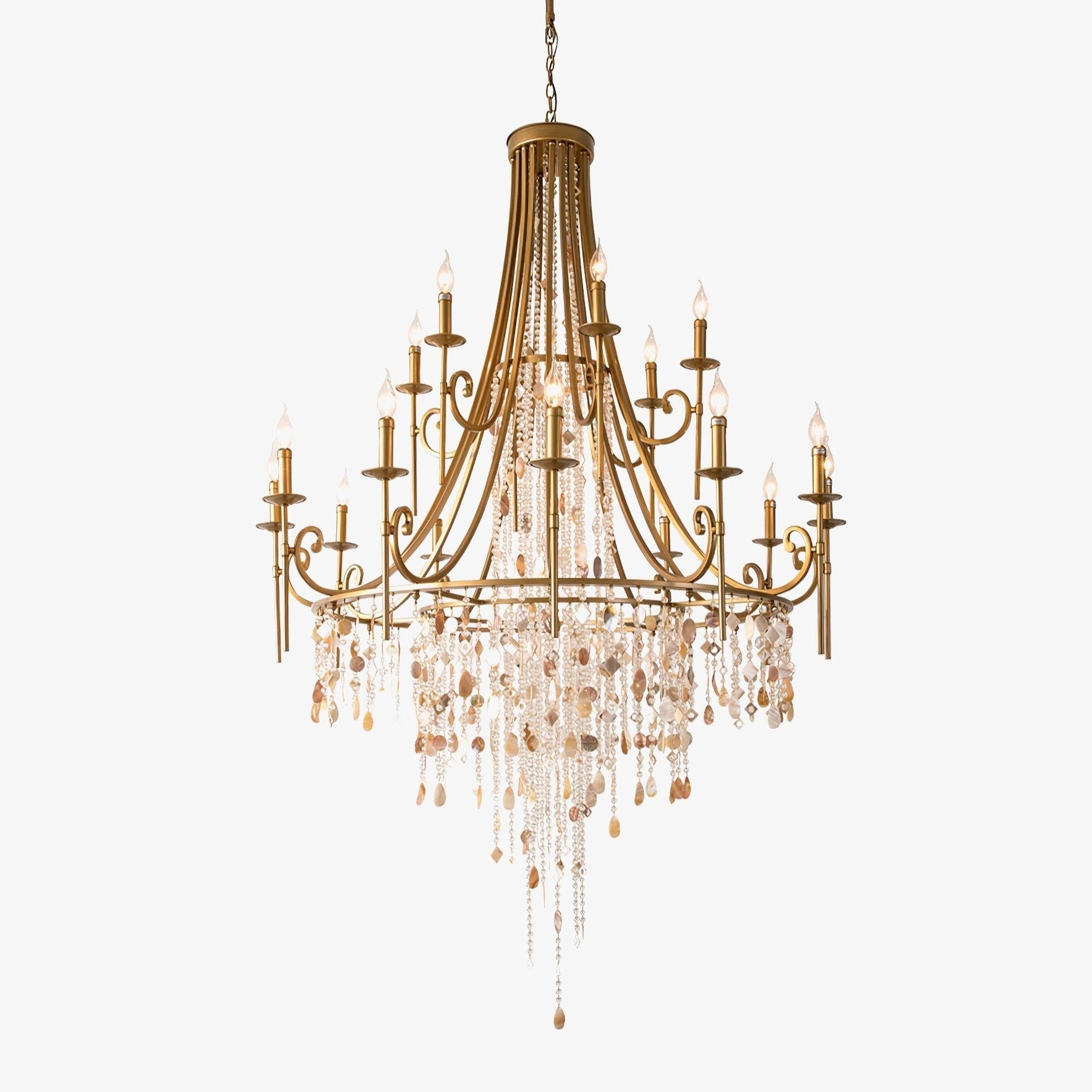 Errina Postmodern Luxury Shell Crystal Chandelier - Letslighting