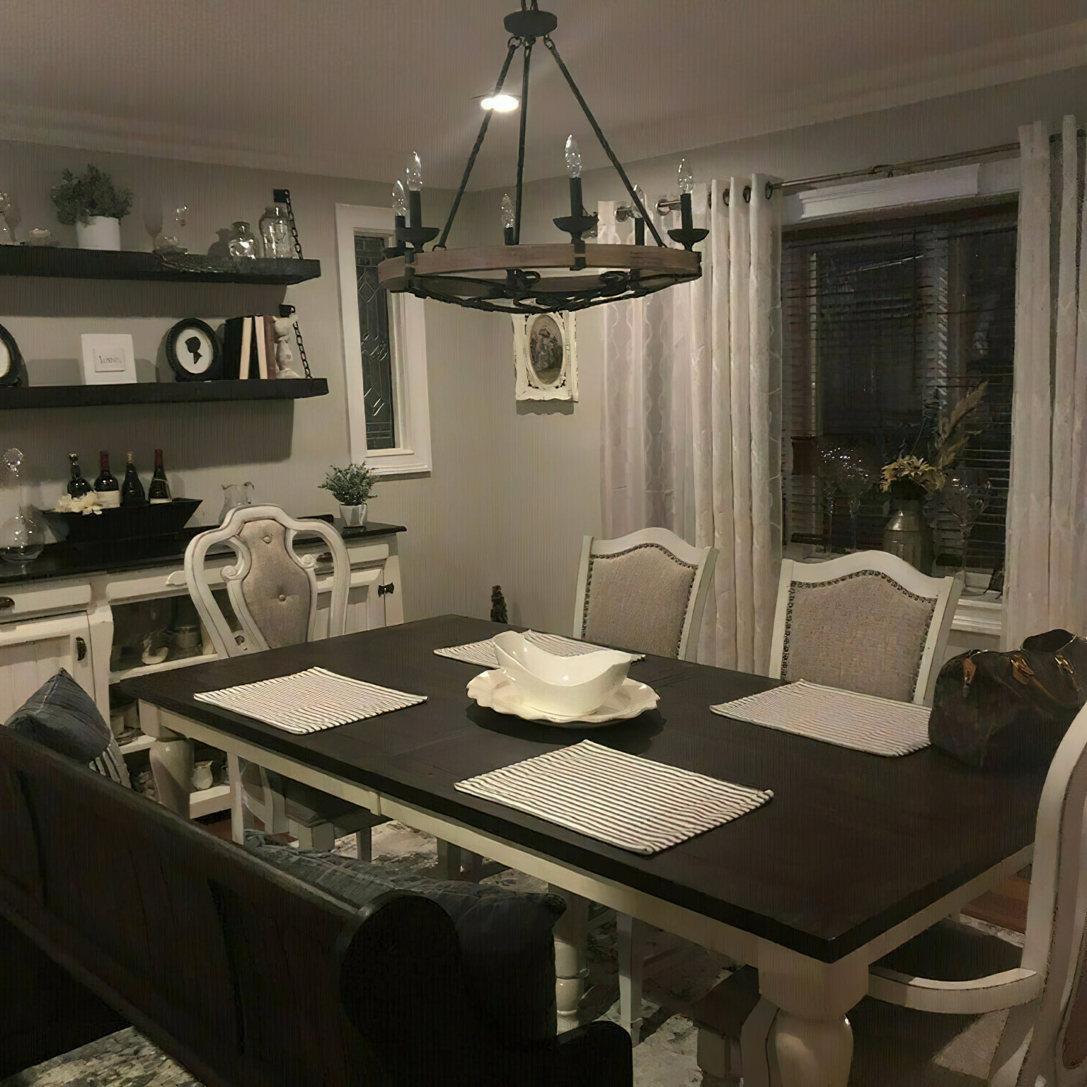 Evtalen Vintage Industrial Wooden Chandelier - Letslighting