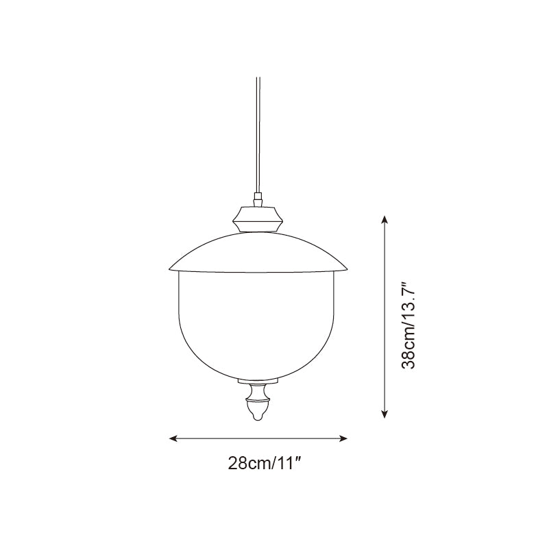 Tavira Pendant Lamp Caramel Globe - Letslighting