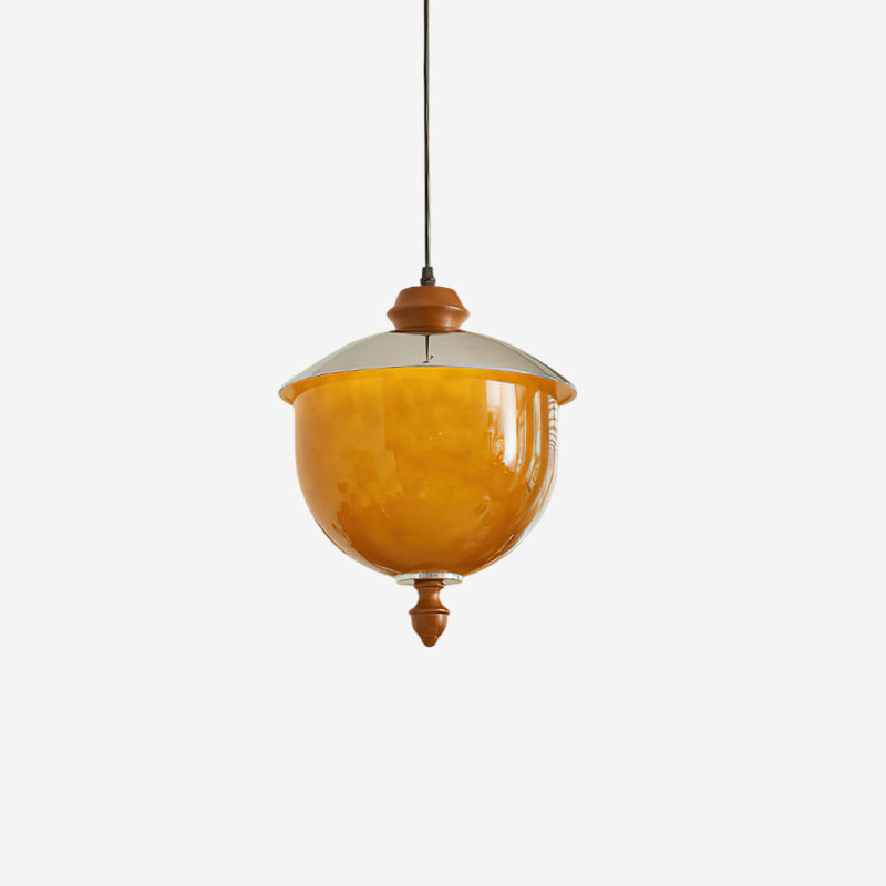 Tavira Pendant Lamp Caramel Globe - Letslighting