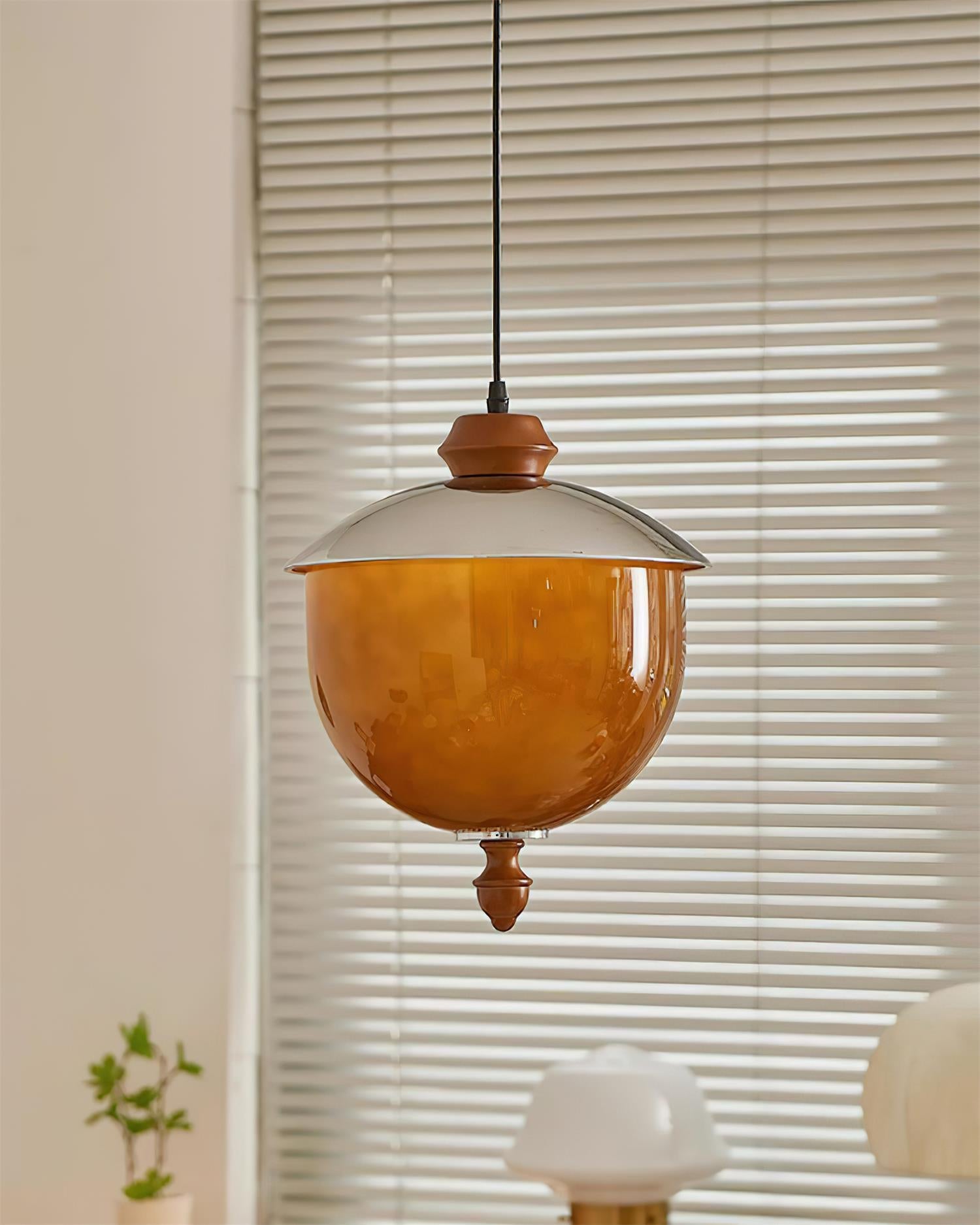 Tavira Pendant Lamp Caramel Globe - Letslighting