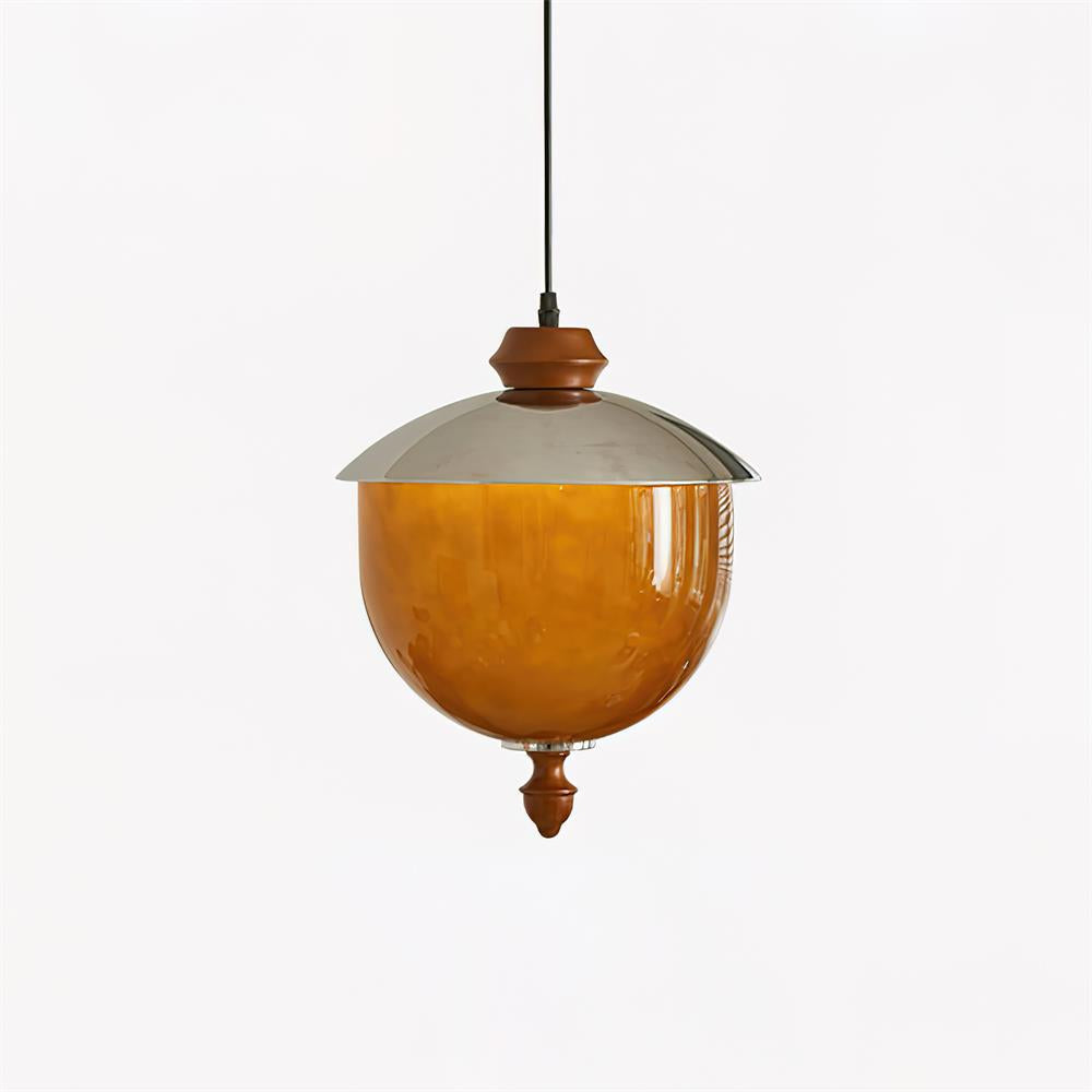 Tavira Pendant Lamp Caramel Globe - Letslighting