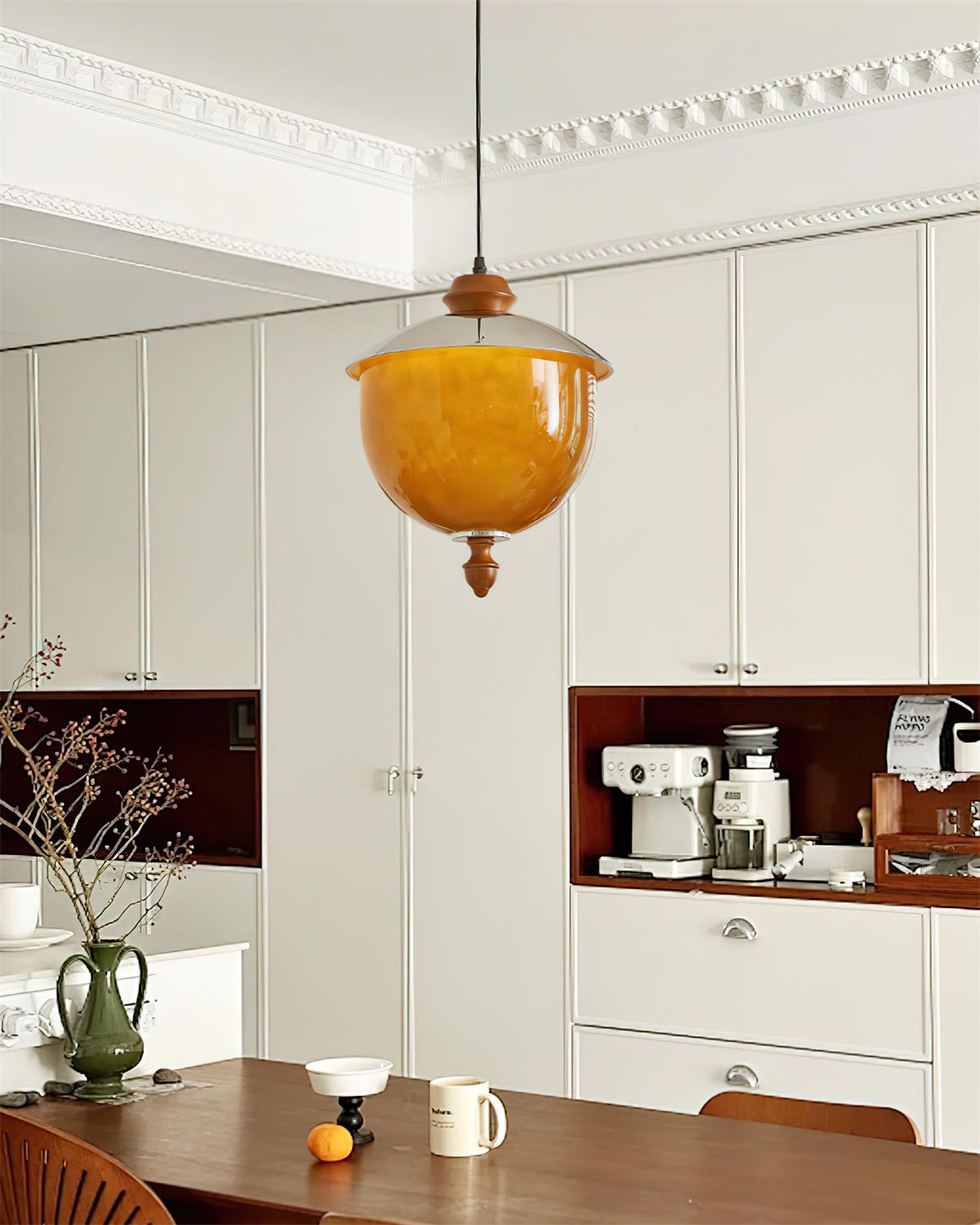 Tavira Pendant Lamp Caramel Globe - Letslighting
