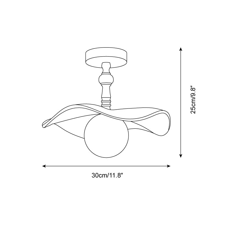 Yunel Semi Flush Mount Ceiling Light - Letslighting