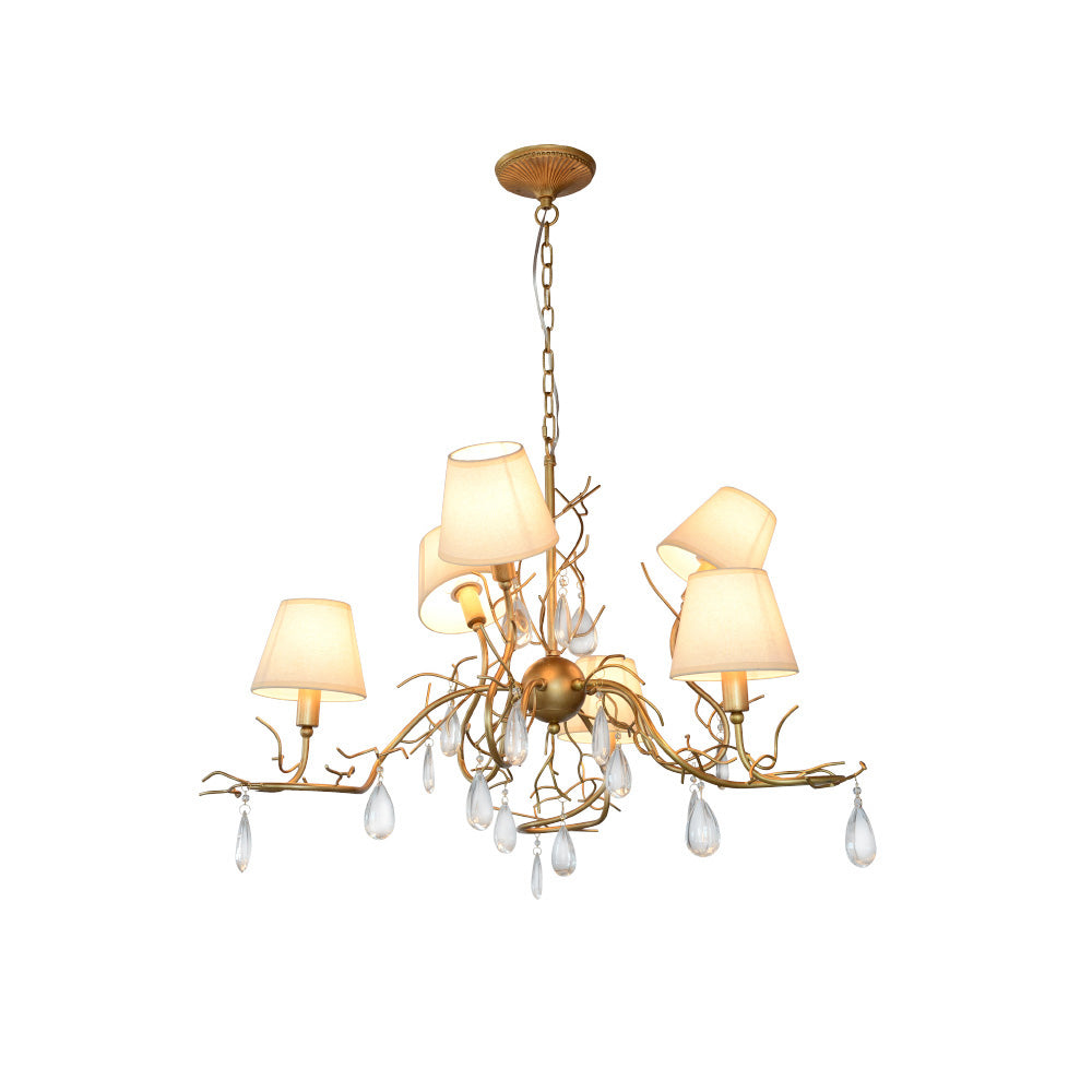 Olsolan Postmodern Luxury Fabric Crystal Chandelier - Letslighting