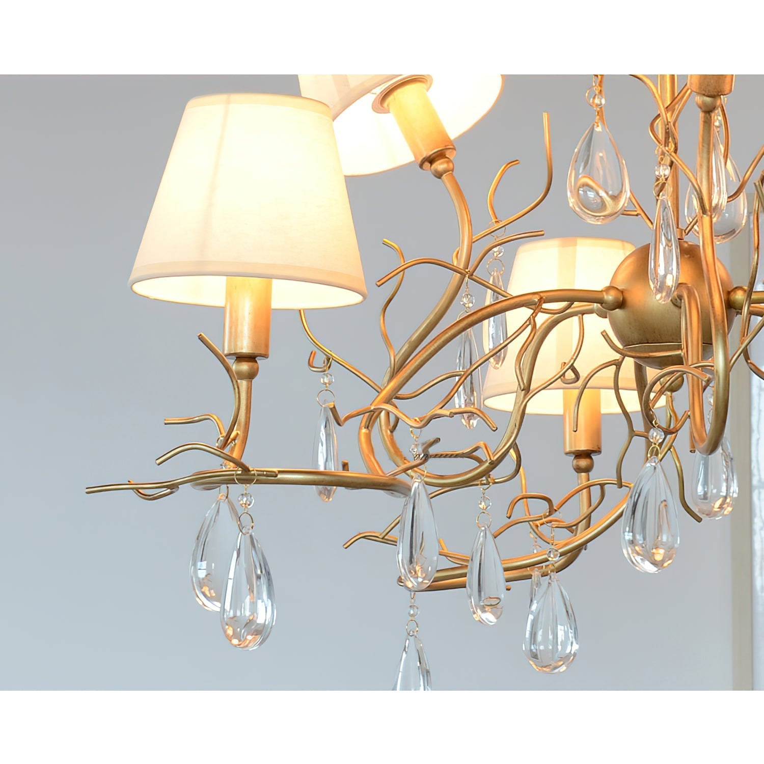 Olsolan Postmodern Luxury Fabric Crystal Chandelier - Letslighting