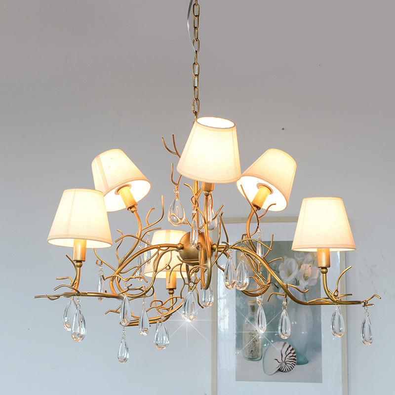 Olsolan Postmodern Luxury Fabric Crystal Chandelier - Letslighting