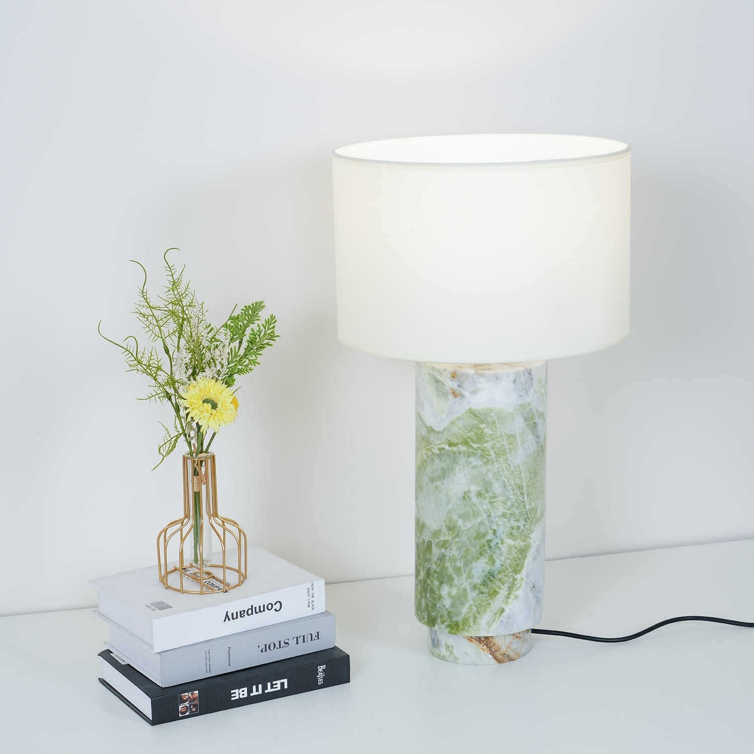 Radiace Marble Fabric Table Lamp - Letslighting