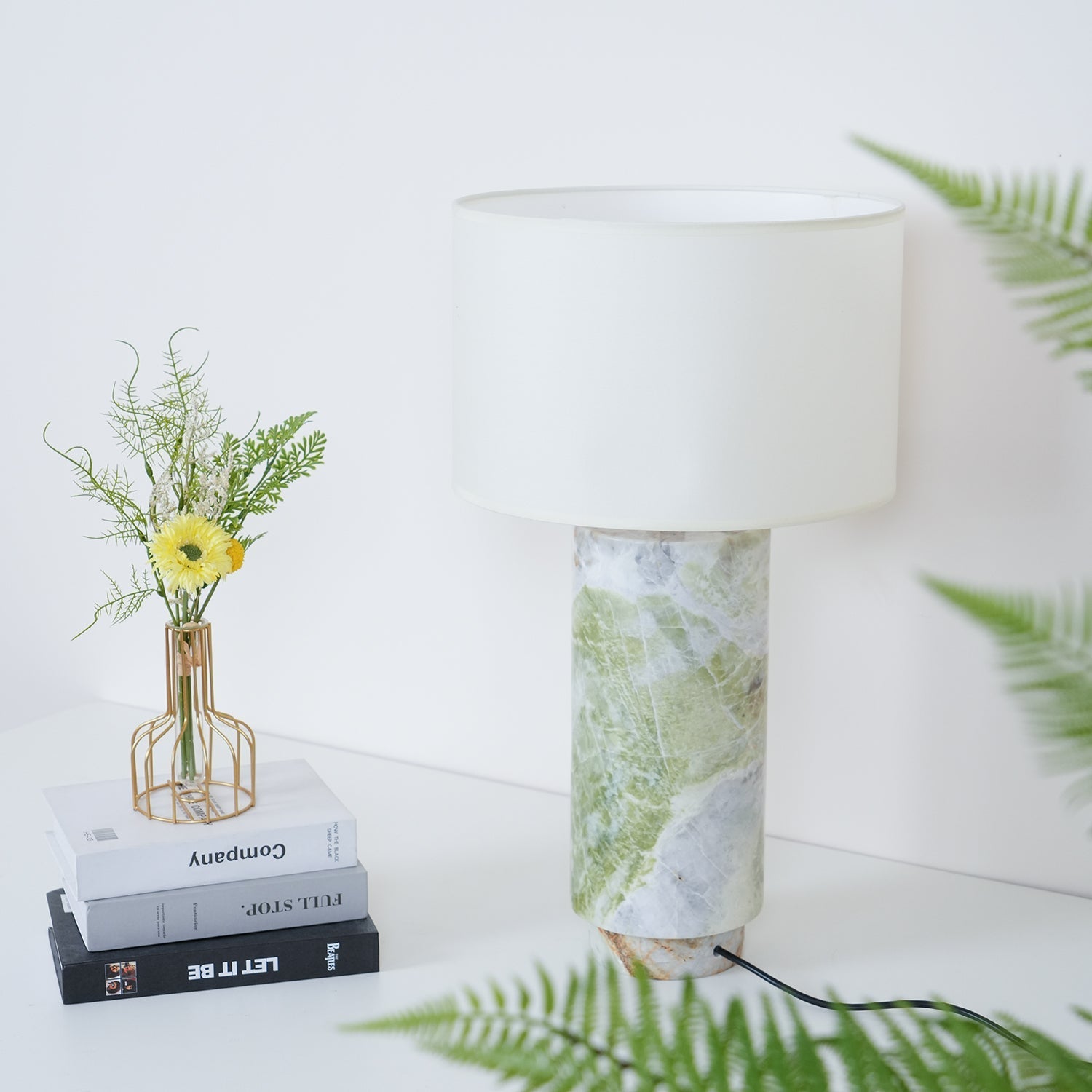 Radiace Marble Fabric Table Lamp - Letslighting