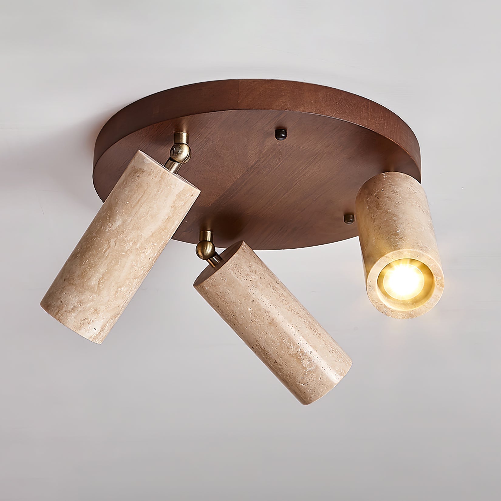 Zevenion Multi-Arm Travertine Ceiling Light - Letslighting