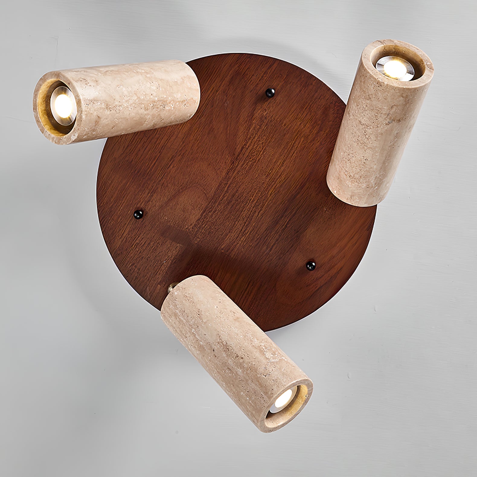 Zevenion Multi-Arm Travertine Ceiling Light - Letslighting