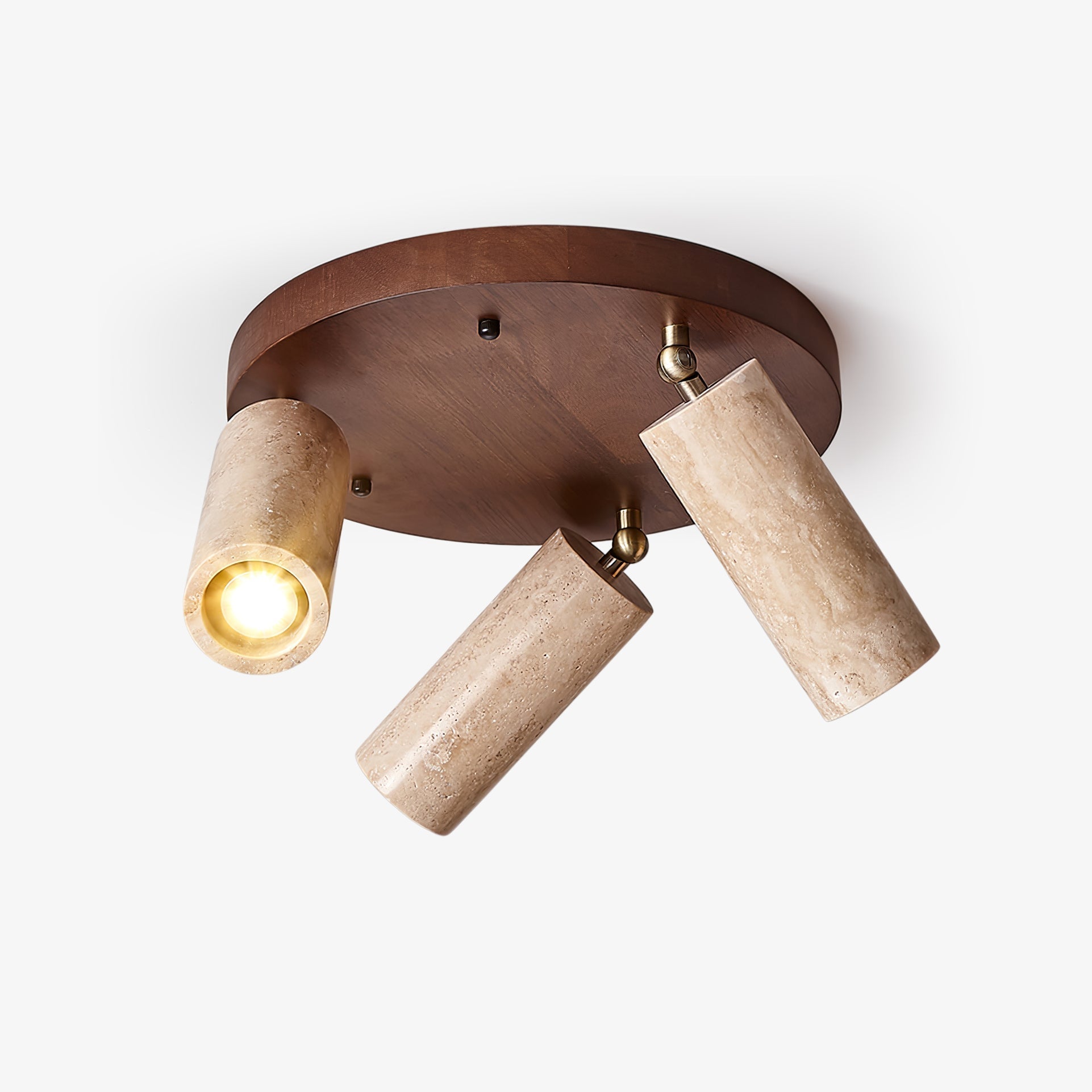 Zevenion Multi-Arm Travertine Ceiling Light - Letslighting