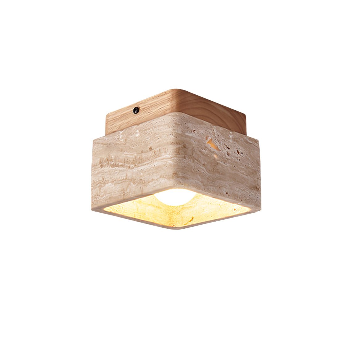 Alaearis Textured Travertine Ceiling Light - Letslighting