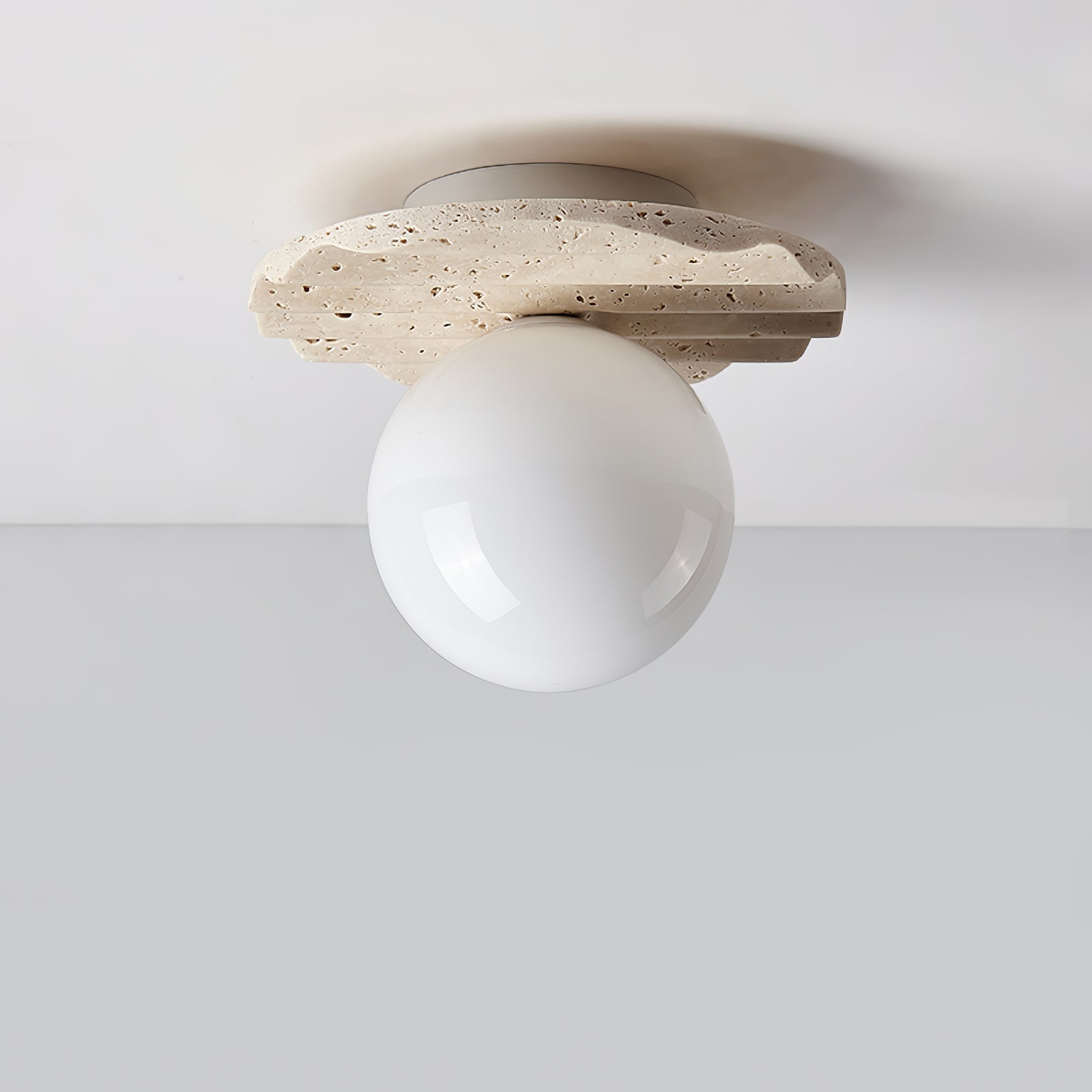 Travertine Wave Ceiling Light