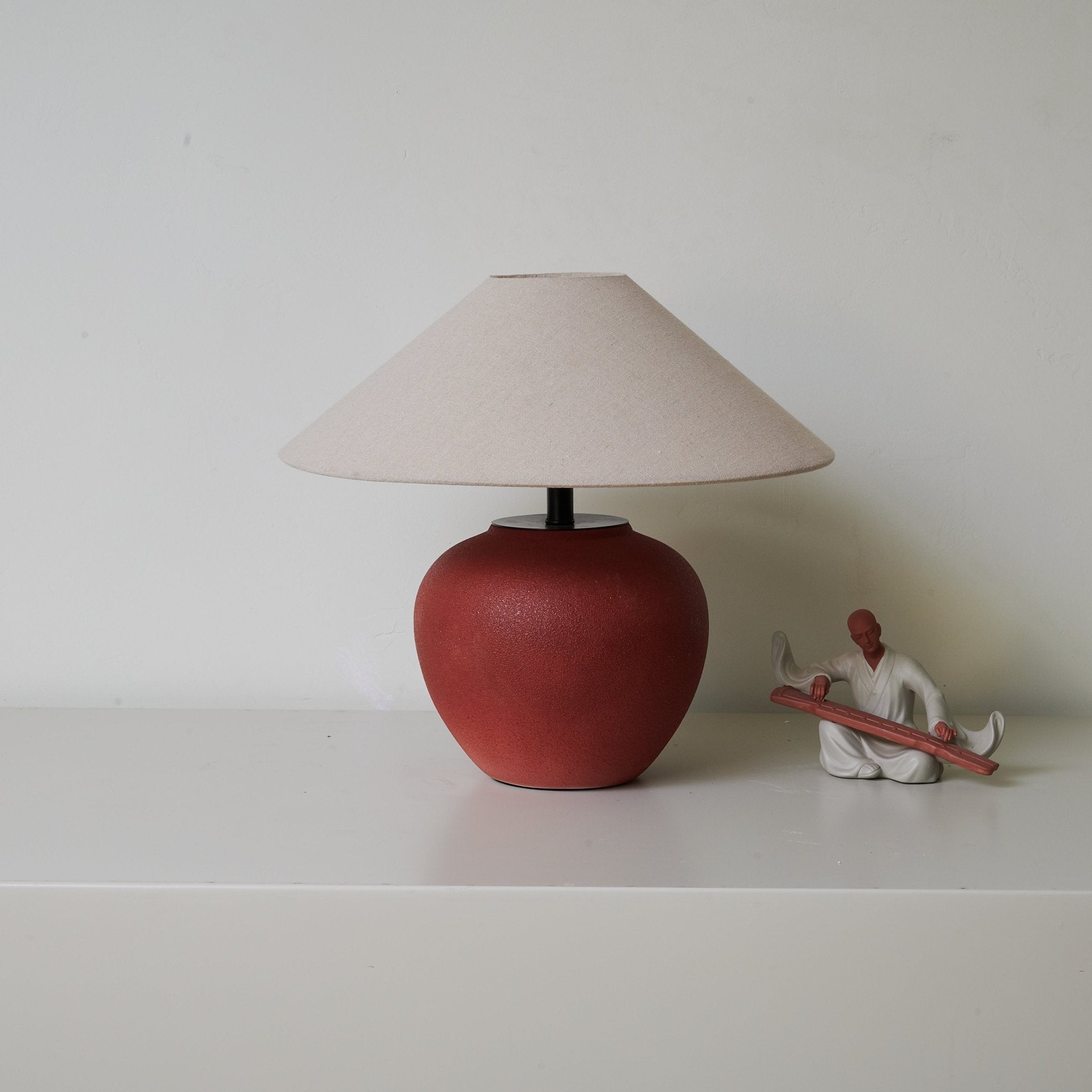 Monica Minimalist Ceramics Table Lamp - Letslighting