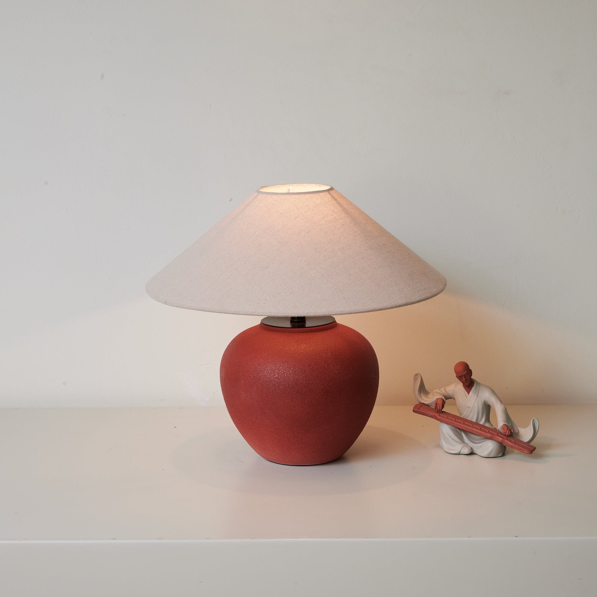 Monica Minimalist Ceramics Table Lamp - Letslighting