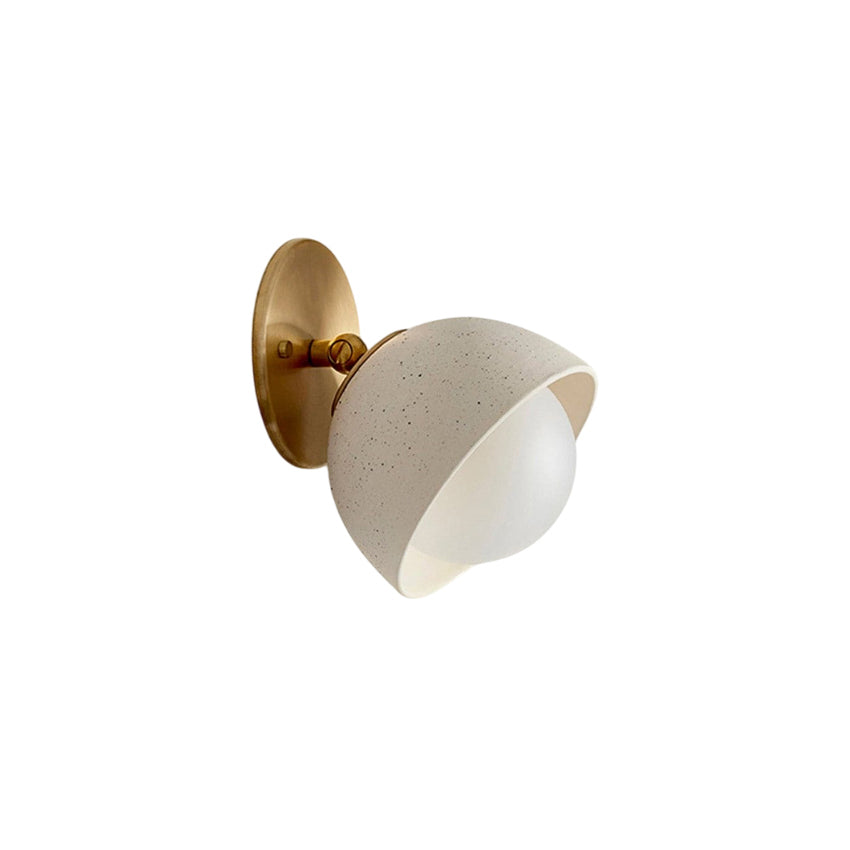 Ellorus Modern Minimalist Surface Glass Travertine Wall Lamp - Letslighting