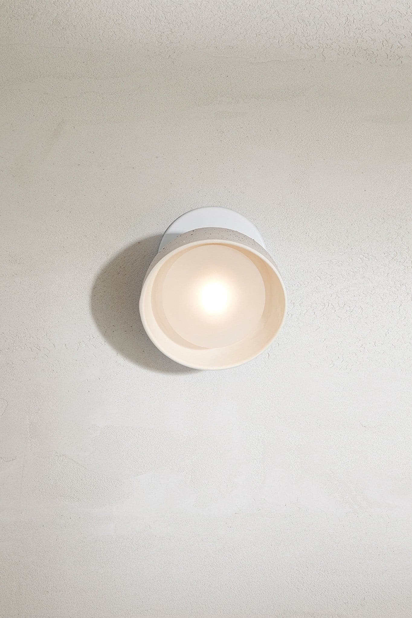 Ellorus Modern Minimalist Surface Glass Travertine Wall Lamp - Letslighting