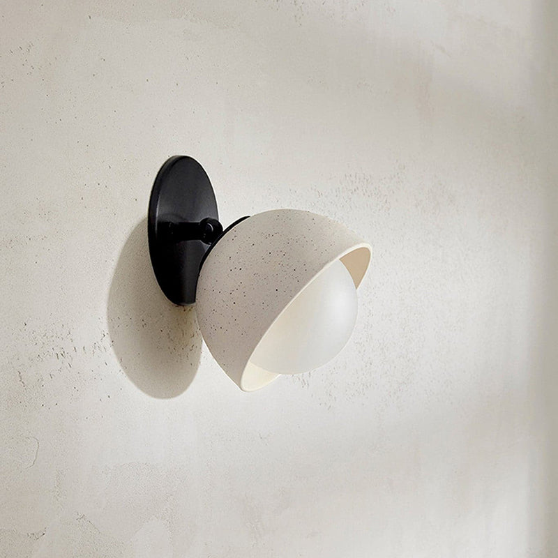 Ellorus Modern Minimalist Surface Glass Travertine Wall Lamp - Letslighting