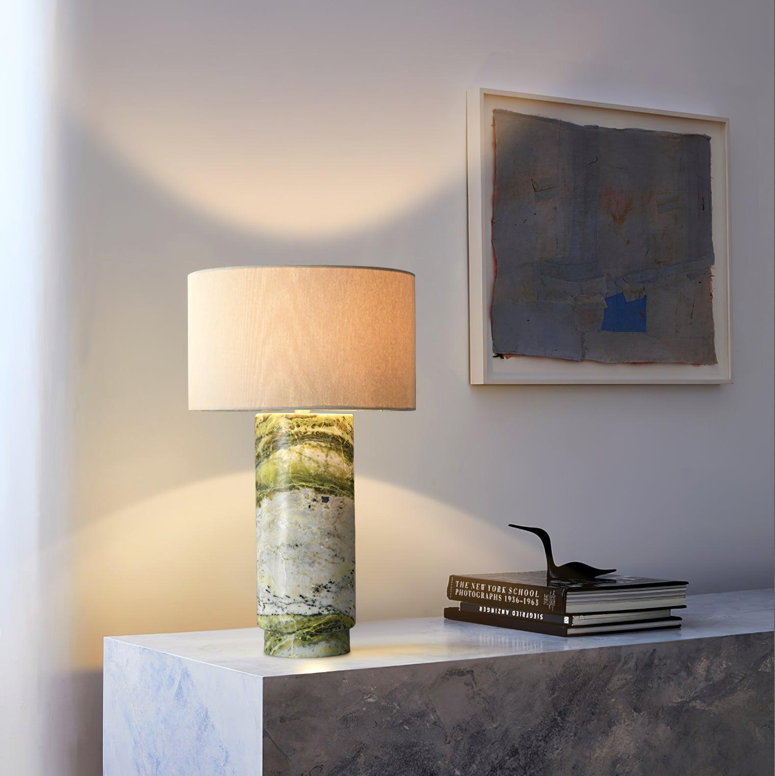 Radiace Marble Fabric Table Lamp - Letslighting