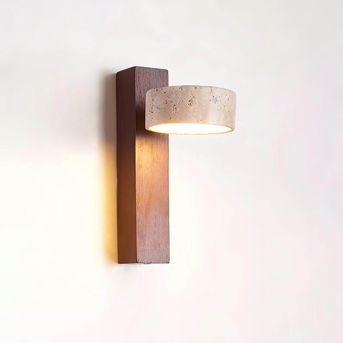 Ritta  Wall Light Travertine Wood
