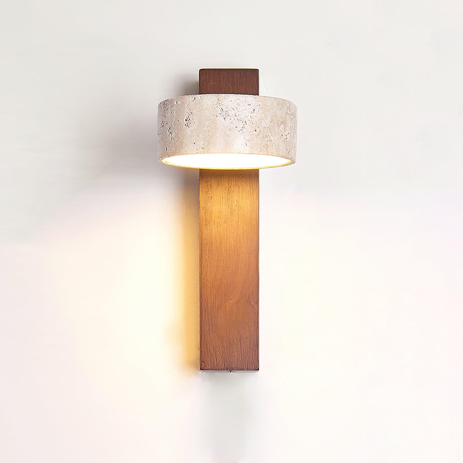 Ritta  Wall Light Travertine Wood