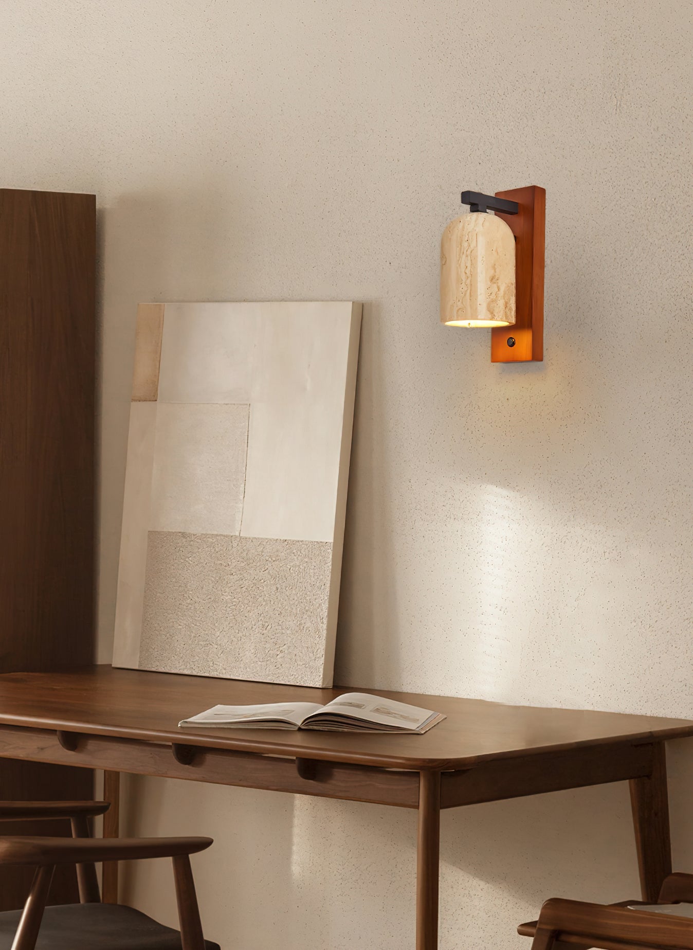 Cole Wall Light Travertine - Letslighting