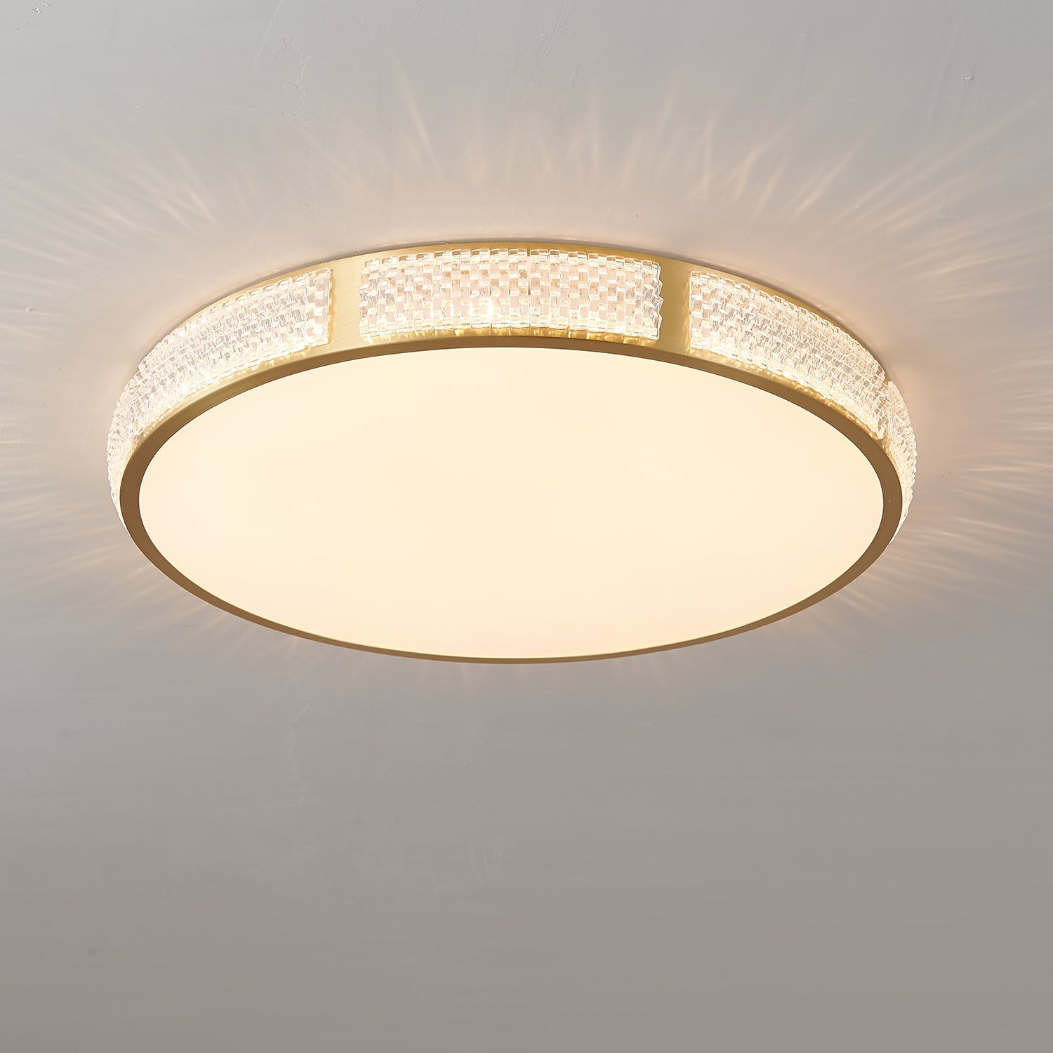 Lustra Ceiling Light Brass Acrylic Modern - Letslighting
