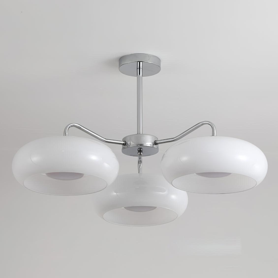 Tetra Ceiling Light Chrome Elegant 3-Bulb - Letslighting
