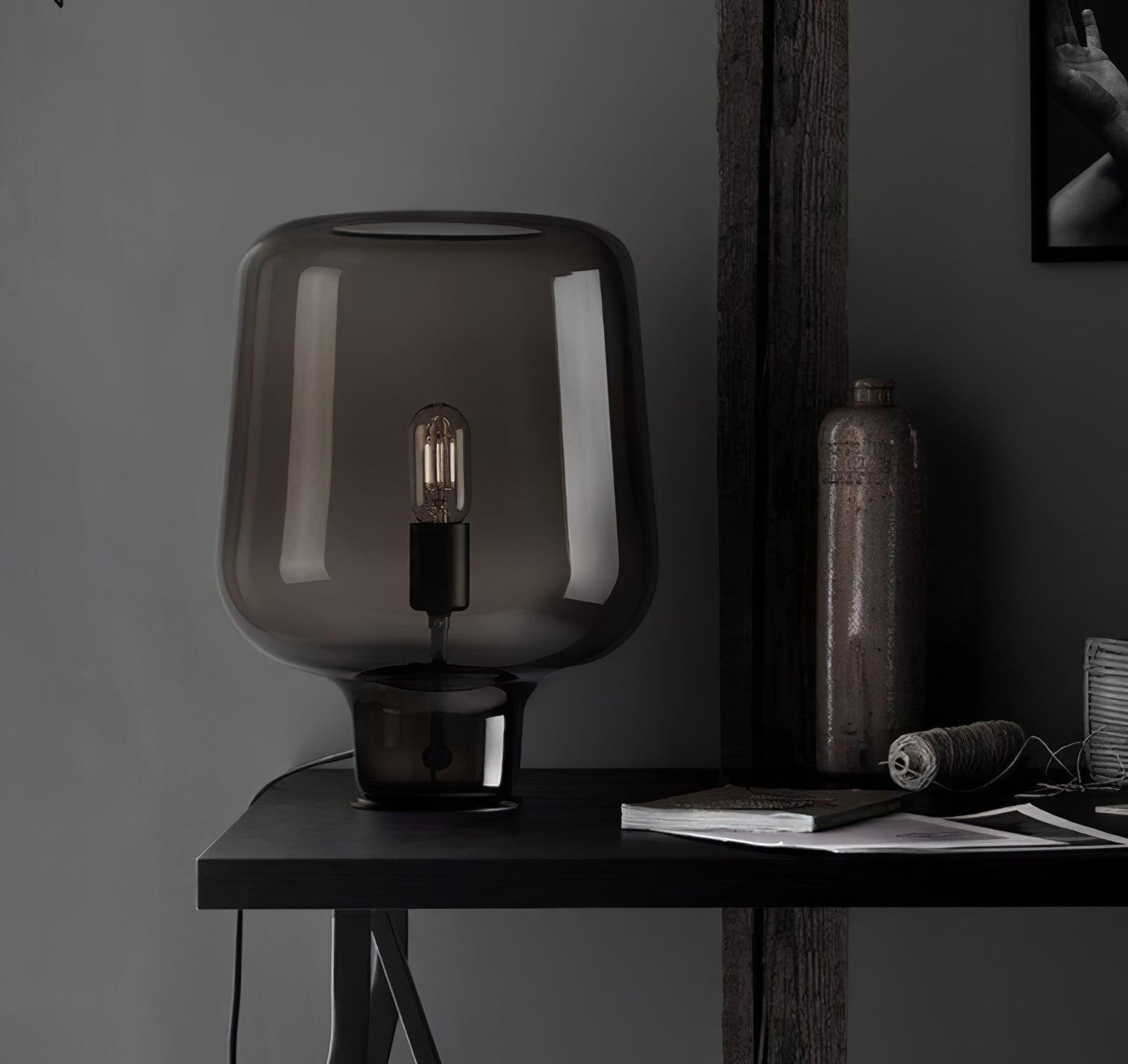 Elarian Glass Contemporary Table Lamp - Letslighting