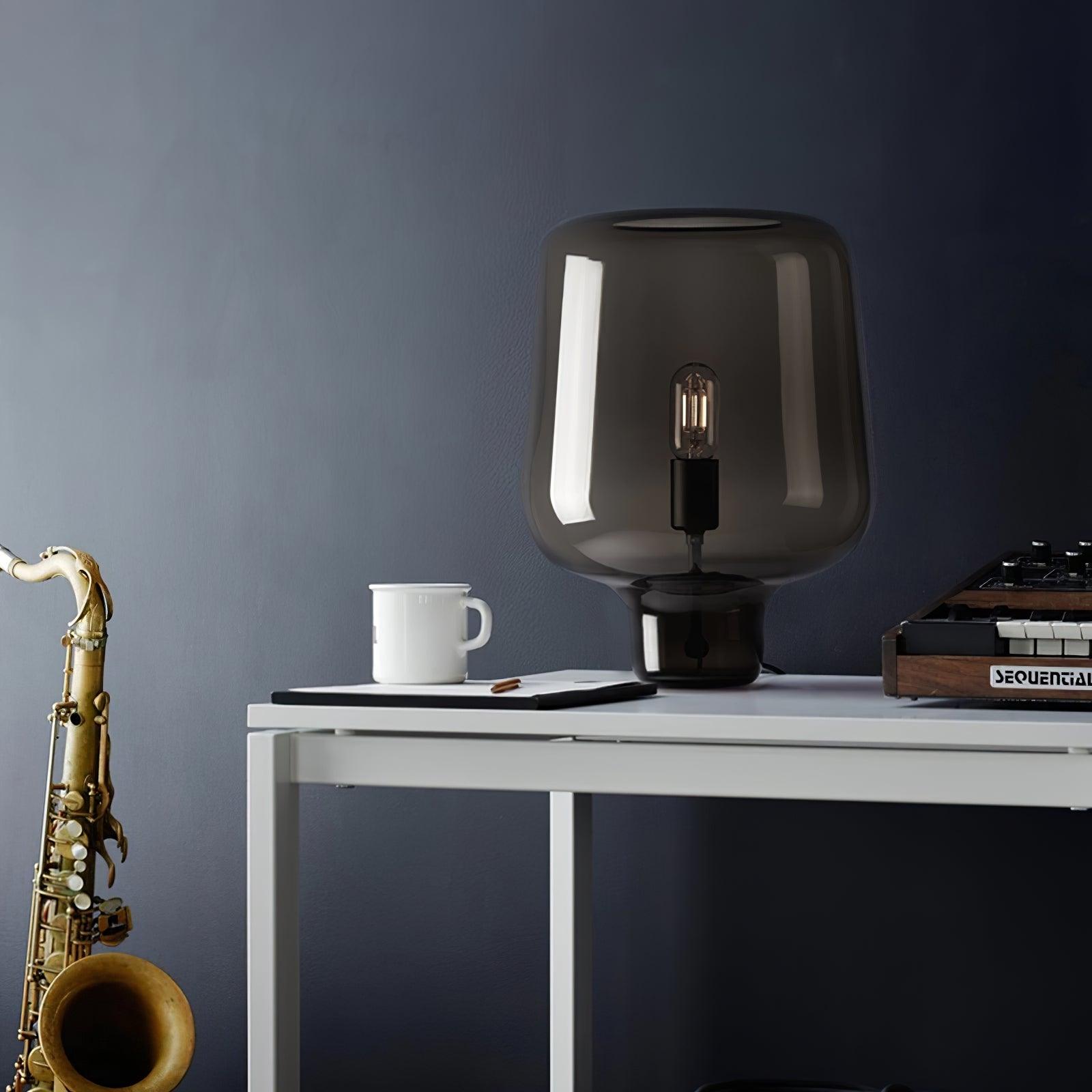 Elarian Glass Contemporary Table Lamp - Letslighting