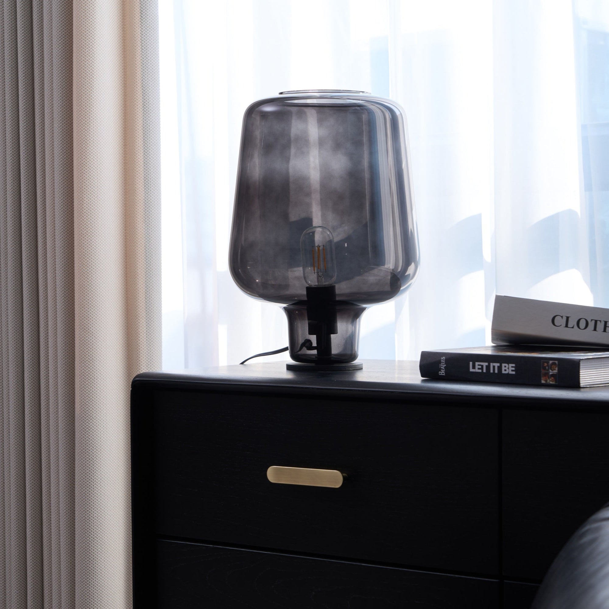 Elarian Glass Contemporary Table Lamp - Letslighting