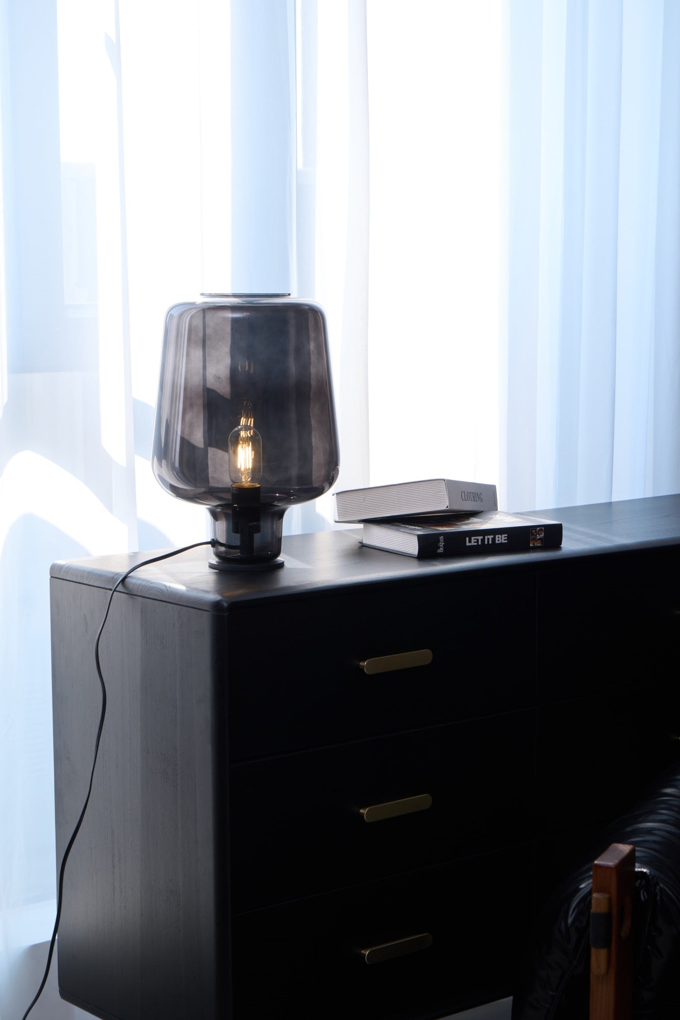 Elarian Glass Contemporary Table Lamp - Letslighting