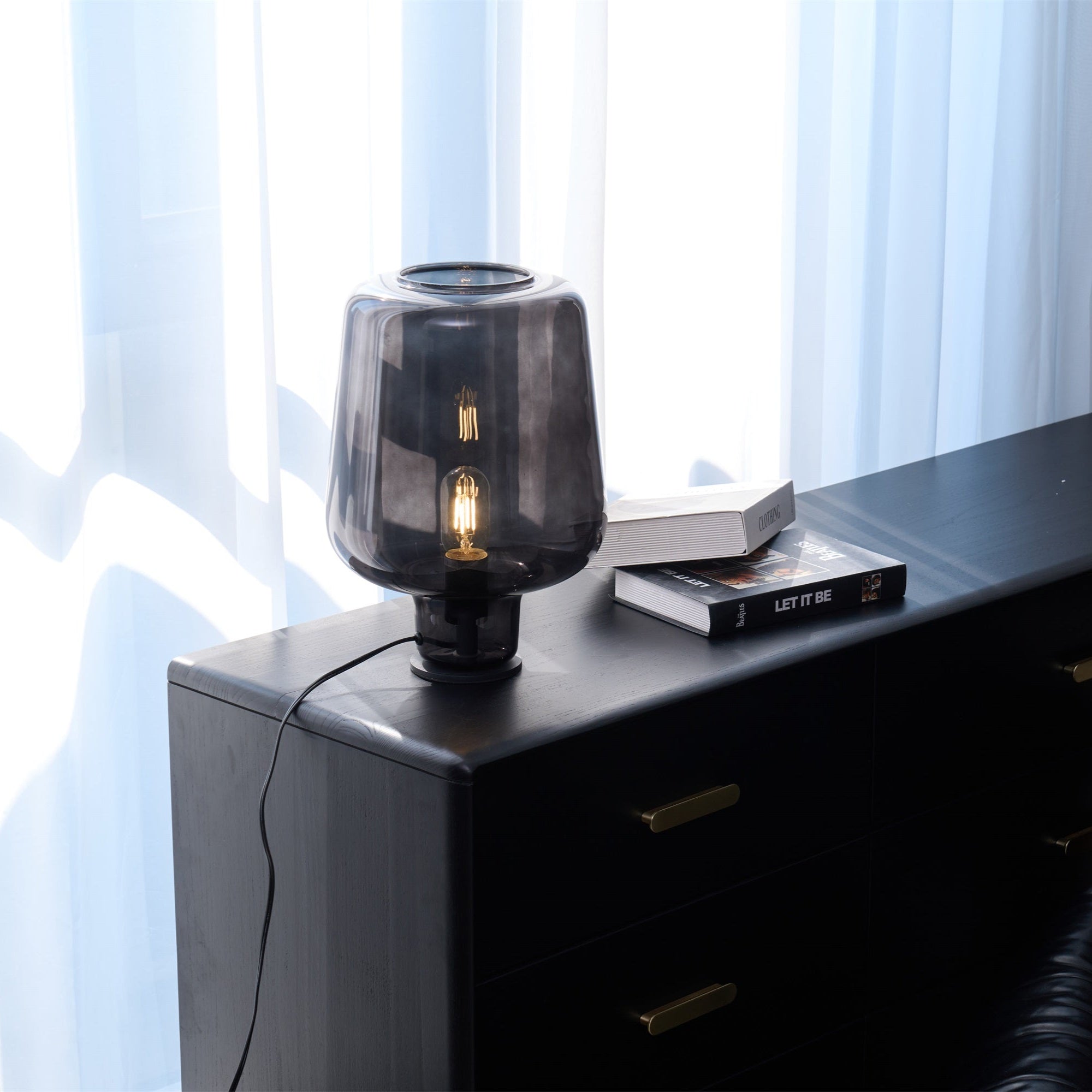 Elarian Glass Contemporary Table Lamp - Letslighting