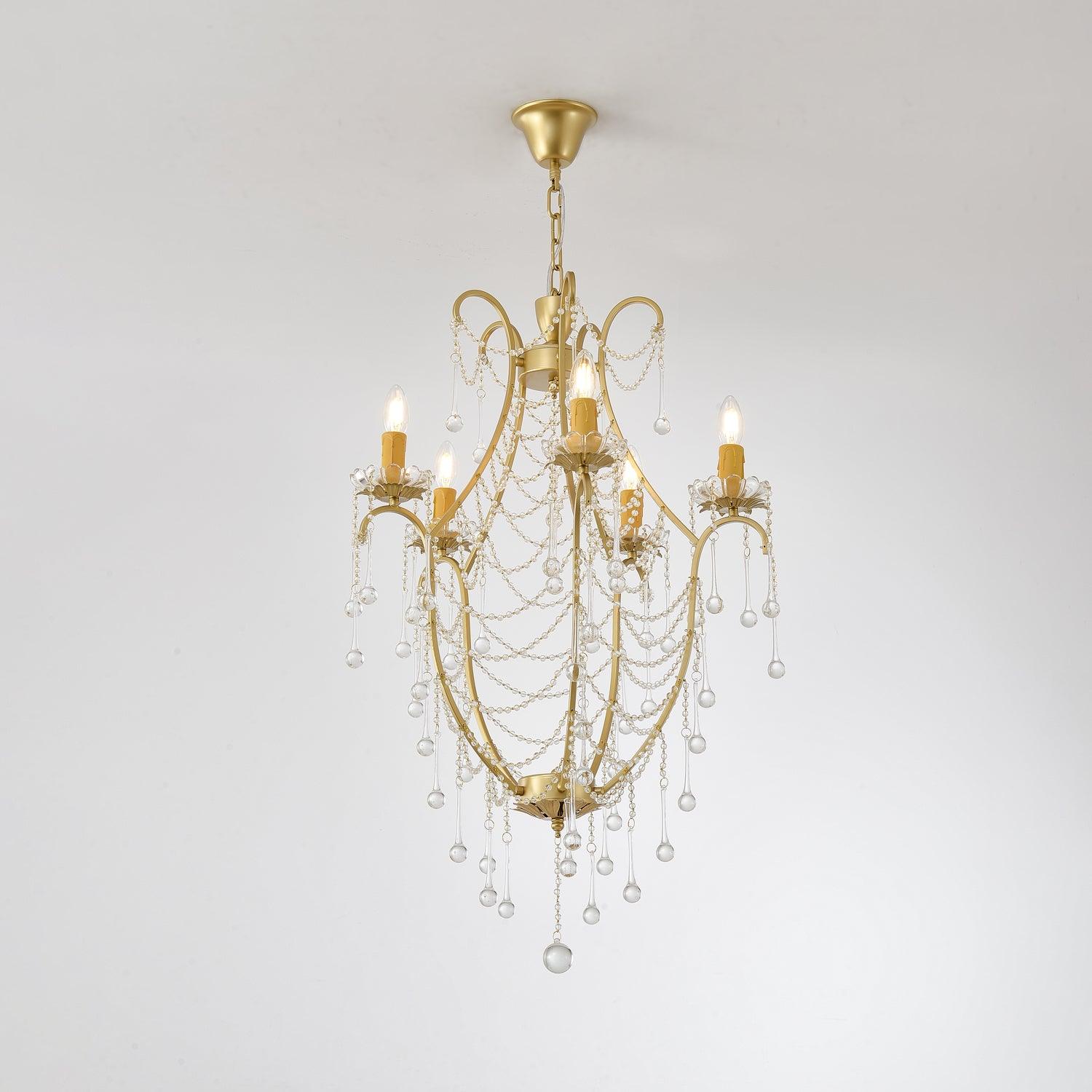 Theresa Chandelier Birdcage Crystal Elegance - Letslighting